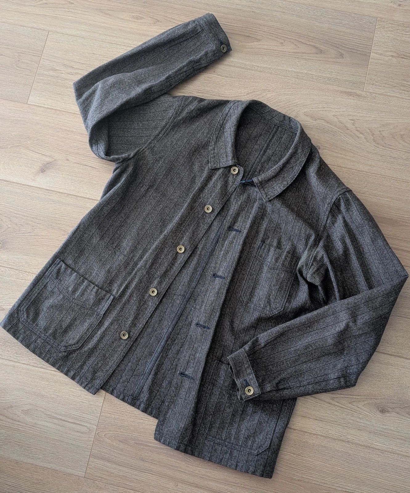 Mister Freedom × Sugar Cane Mister Freedom Covert Stripe Bellville Chore Jacket Size US M / EU 48-50 / 2 - 1 Thumbnail