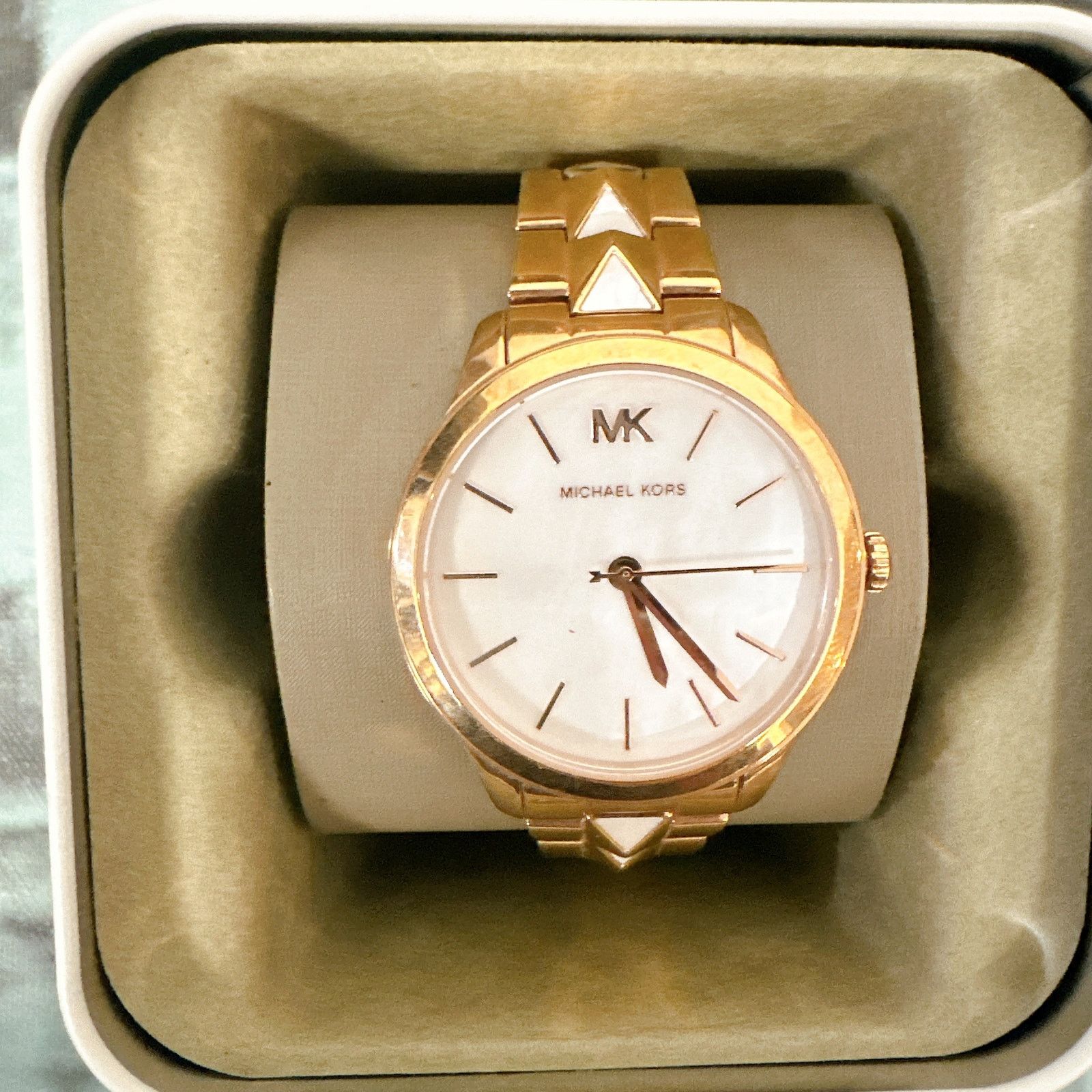 Michael Kors Michael Kors MK6671 Runway Mercer Rose Gold-Tone and Pearl Size ONE SIZE - 1 Thumbnail