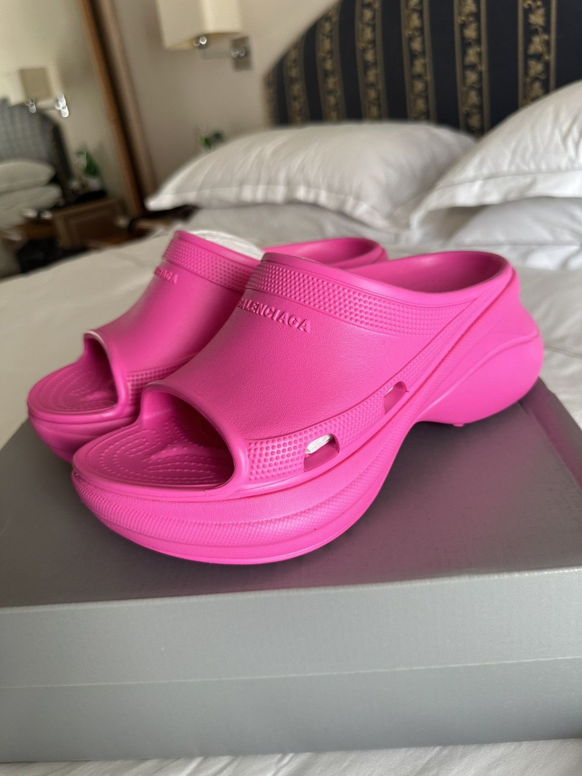 Balenciaga Balenciaga x Crocs Mules in Pink | Grailed