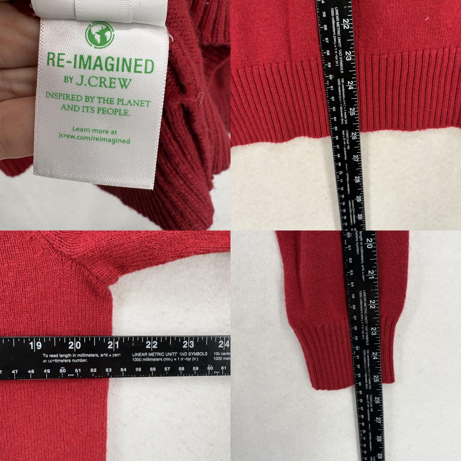 J.Crew J.Crew Sweater Mens Large Red Lambswool Blend Crewneck Knit Pullover Casual NWT Size US L / EU 52-54 / 3 - 8 Thumbnail