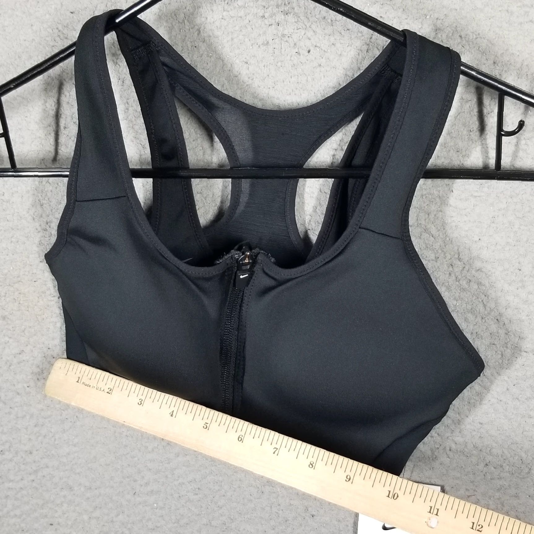 Nike Nike Women Shape High-Support Padded Zip-Front Sports Bra XS Black Nike Dri-FIT Activewear Bra Womens Sports 2020s Size ONE SIZE - 6 Thumbnail