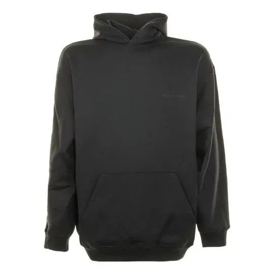 Balenciaga o1srvl11e0425 BB Corp Hoodie Medium Fit in Black Size US XL / EU 56 / 4 - 1 Thumbnail