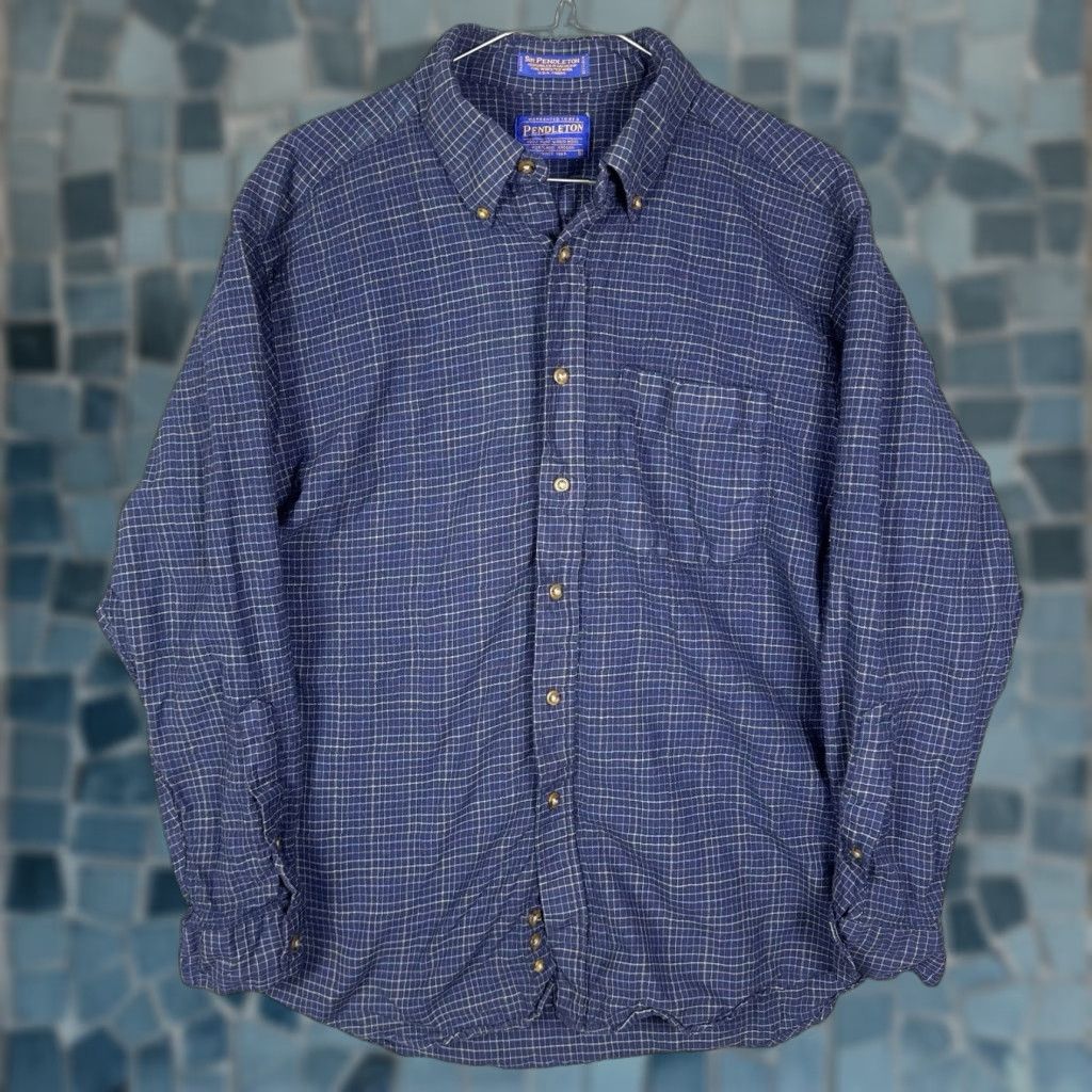 Pendleton VINTAGE Pendleton Sir Pendleton Shirt Mens L 100% Pure Virgin Wool Windowpane USA Board Shirt Mens L Wool Windowpane USA Board Pendleton Sir Pendleton Size US L / EU 52-54 / 3 - 1 Thumbnail