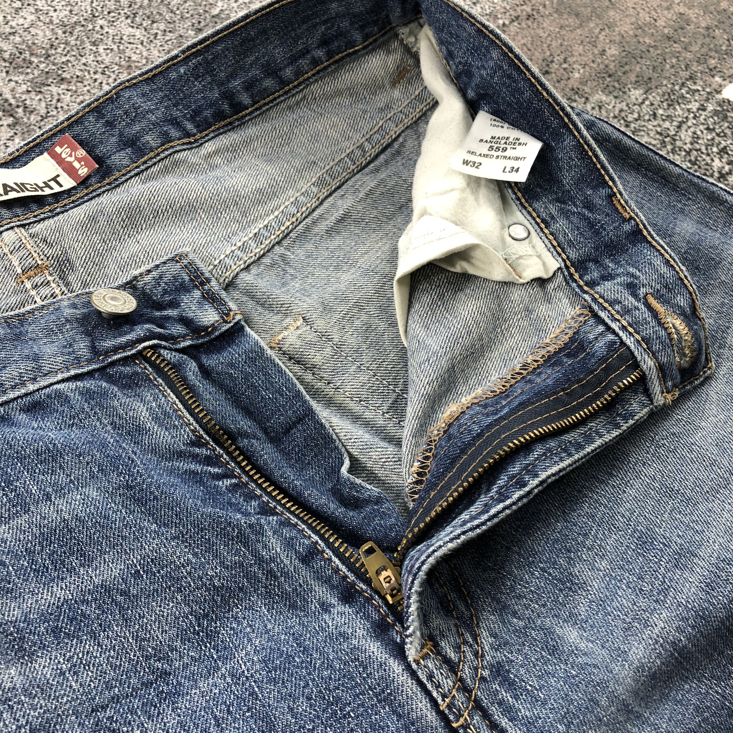 Levi's Vintage Levis 559 Jeans Relaxed Straight Denim KJ570 Size US 32 / EU 48 - 7 Thumbnail