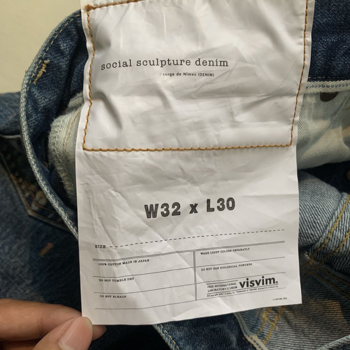 Visvim VISVIM SCULPTURE 01 WIDE DAMAGED 41 Size US 32 / EU 48 - 9 Thumbnail