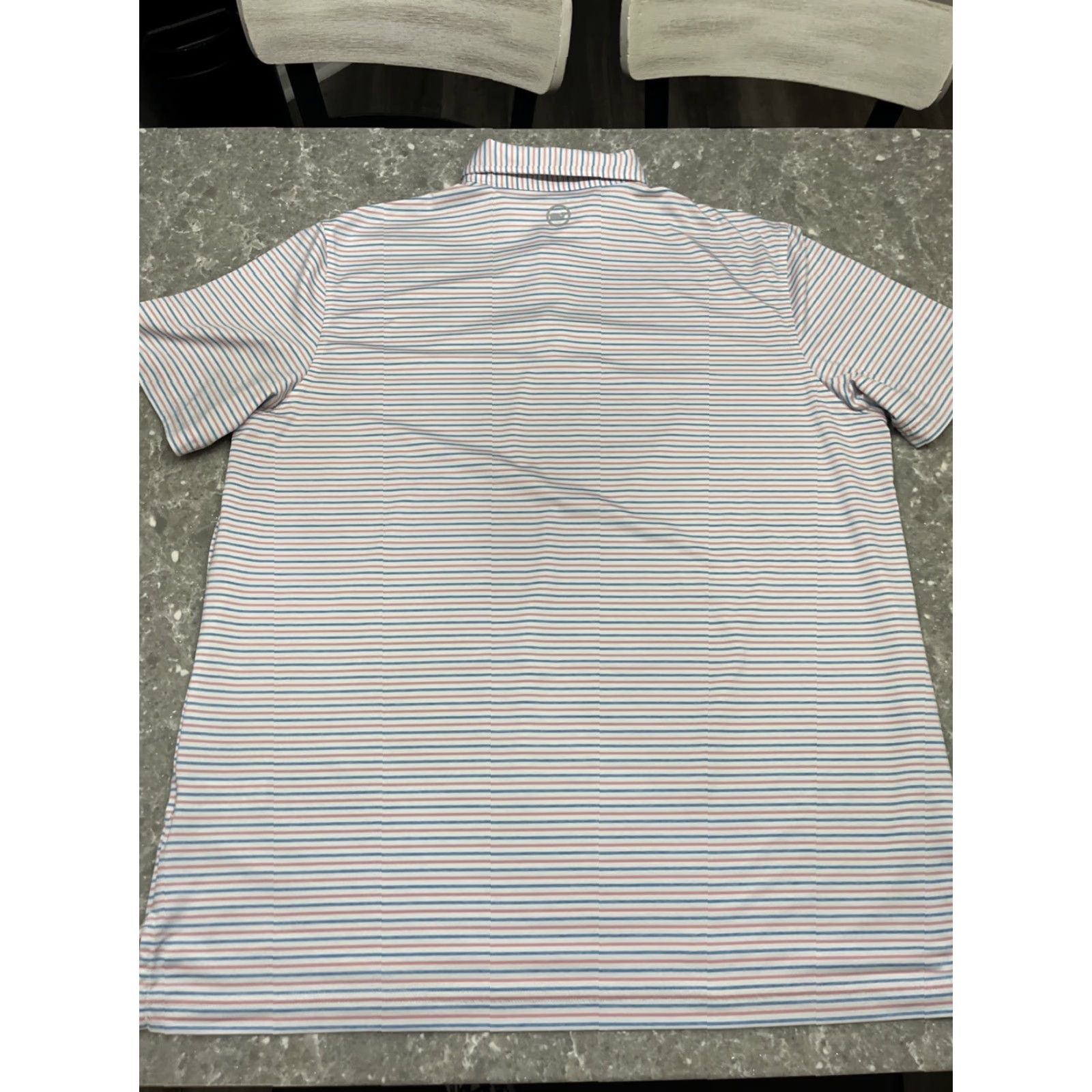 Vineyard Vines Vineyard Vines OTG On-The-Go Sankaty Performance Polo Shirt Striped XL Men Polo Short Sleeve Regular Multicolor Logo Spring Summer Golf Tennis Walking Size US XL / EU 56 / 4 - 6 Thumbnail