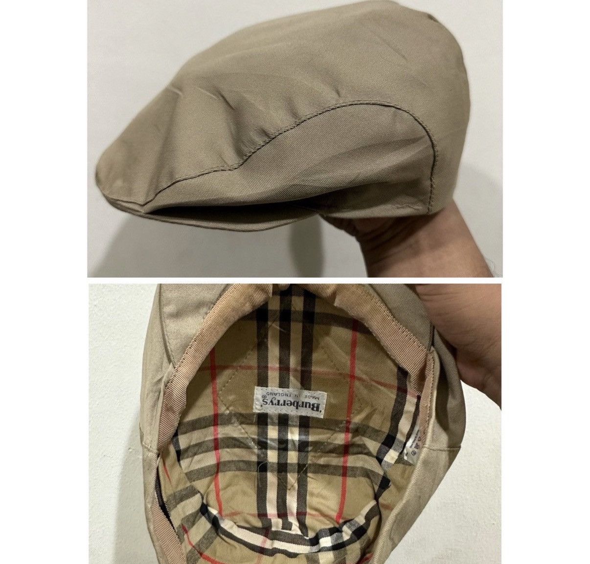 Burberry VTG Burberry Golf Nova Checked Hat Size ONE SIZE - 1 Thumbnail