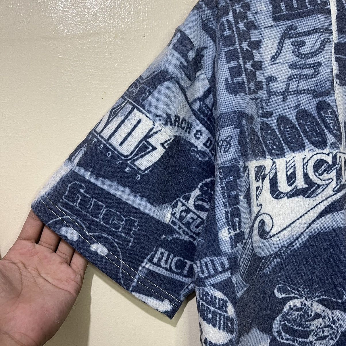 FUCT Rare Fuct SSDD SS 2016 Xerox Pattern AOP Shirt Size US L / EU 52-54 / 3 - 4 Thumbnail