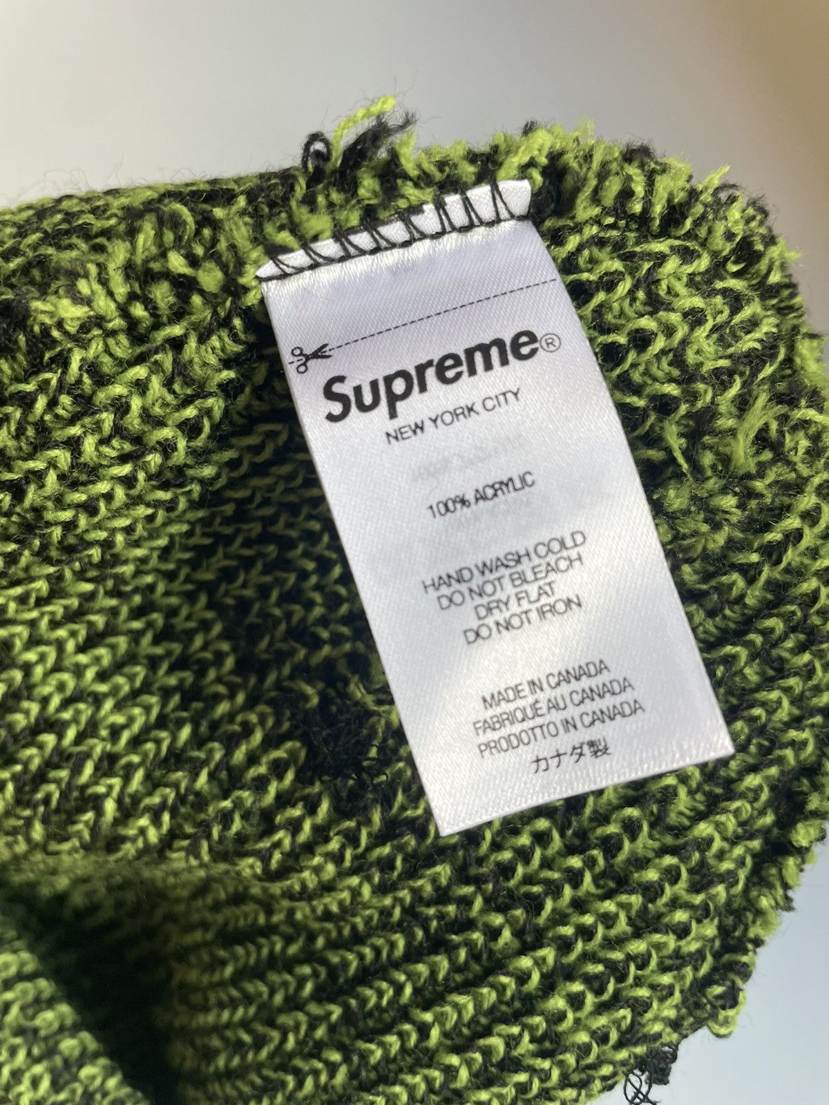 Supreme Twisted LOOSE GAUGE BEANIE Green Size ONE SIZE - 4 Thumbnail