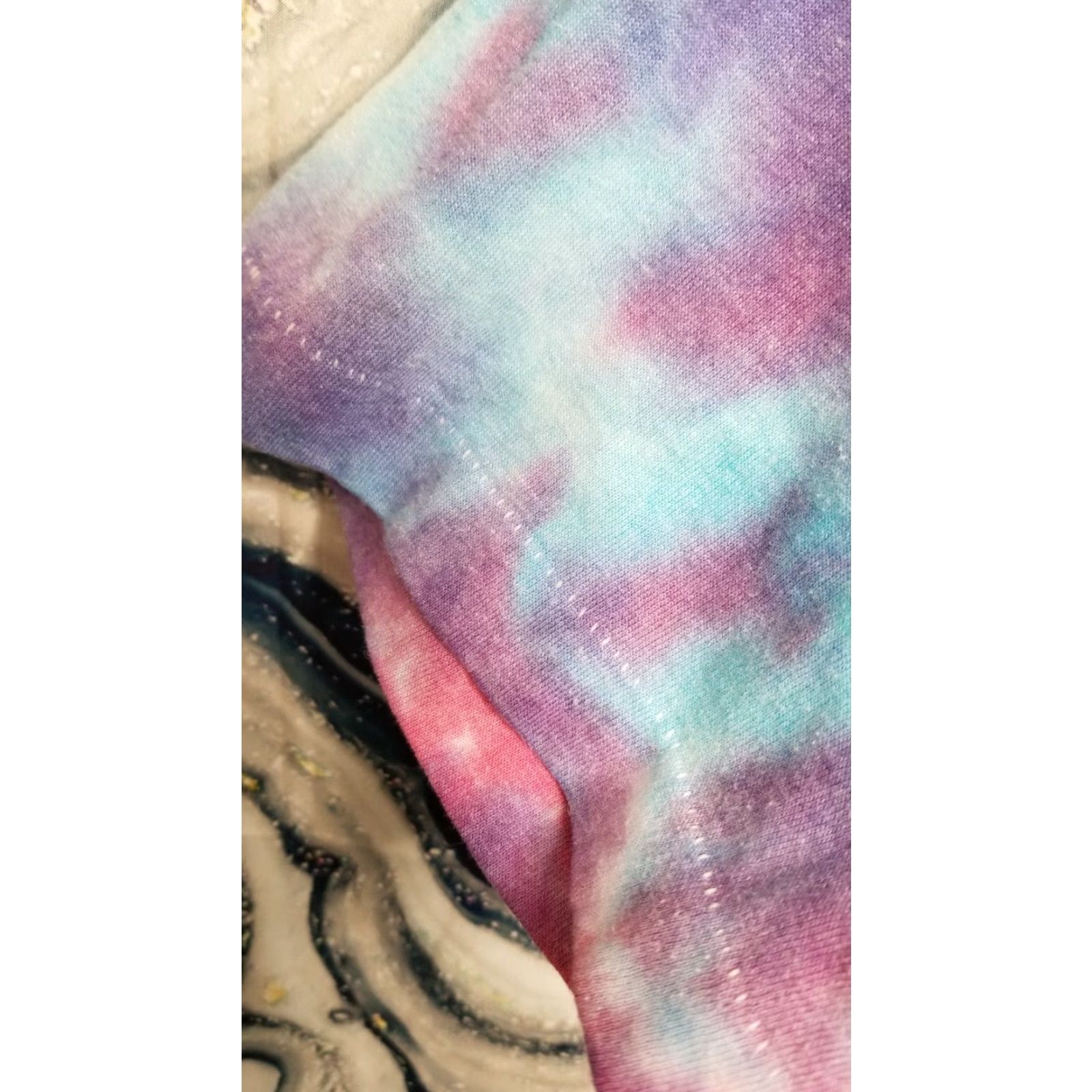 Fruit Of The Loom VINTAGE Fruit of the Loom Men's L Tie Dye T-Shirt 90s Ivan the Safety Cat Short Sleeve Cotton Blend Men Size US L / EU 52-54 / 3 - 4 Thumbnail