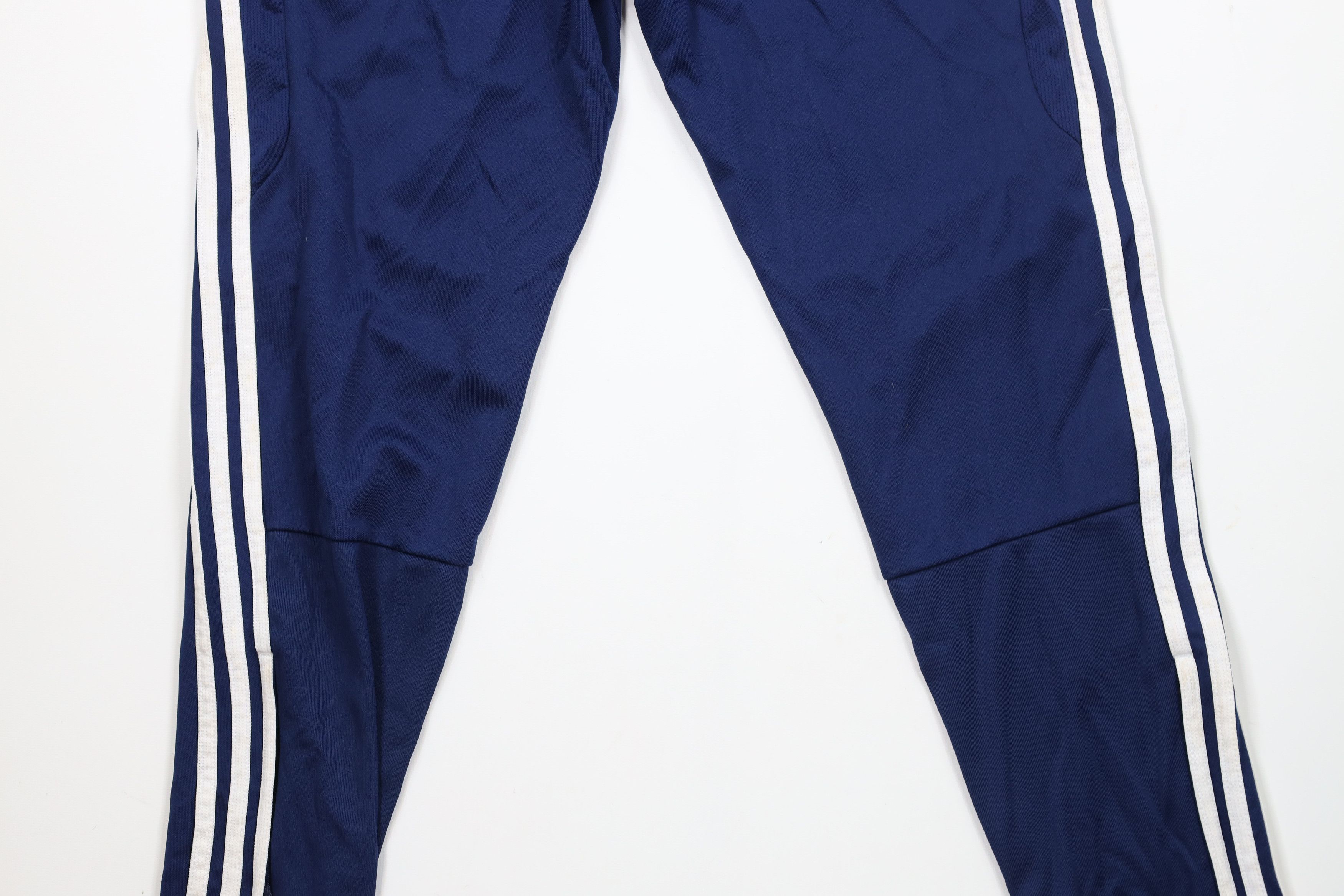Adidas × Vintage Vintage Y2K Adidas Striped Tapered Soccer Warm Up Pants Blue Size US 32 / EU 48 - 13 Thumbnail