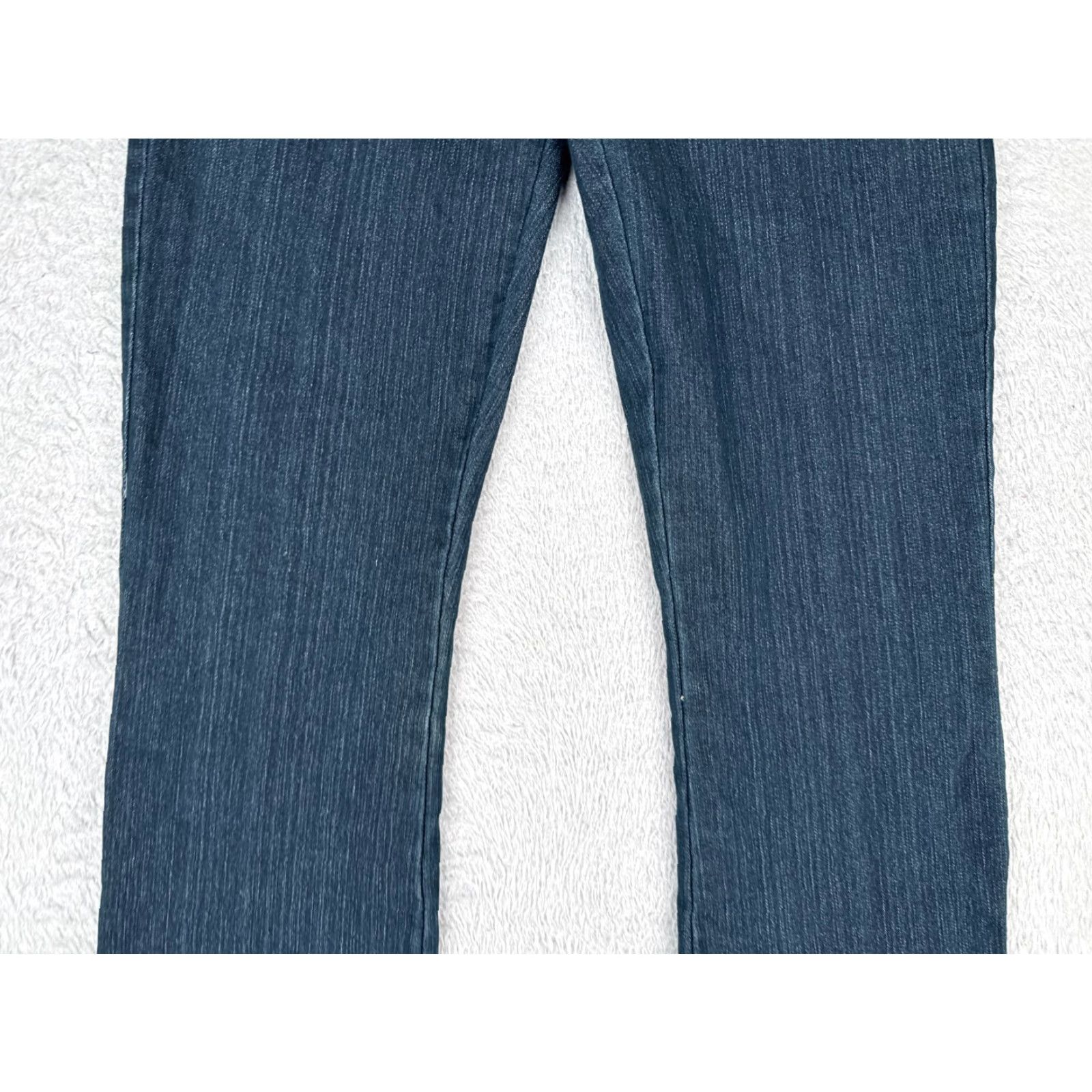 Denime Z. Cavaricci Jeans Women's Jeans Bootcut Blue 28x26 Low Rise 3 Denim - 5-Pocket Design, Regular, Cotton Blend, Dark Wash, Vintage? No. Size 26" / US 2 / IT 38 - 3 Thumbnail
