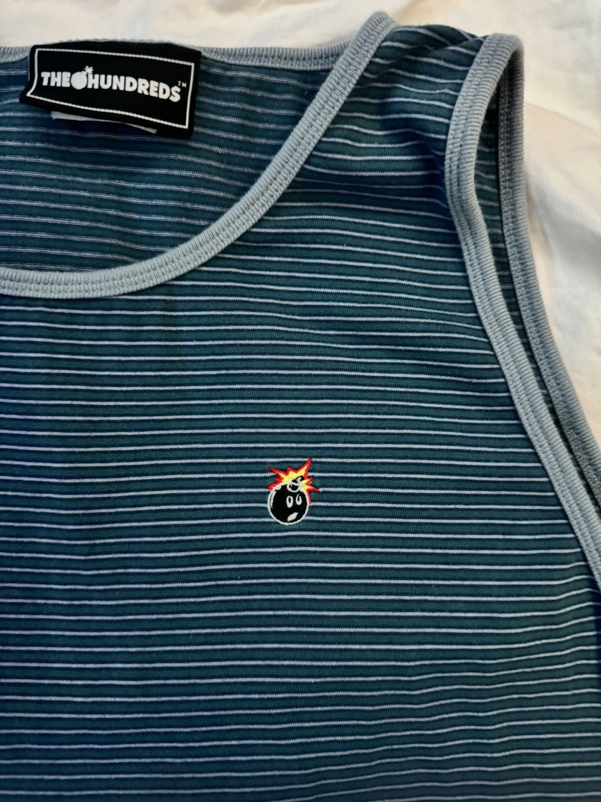 The Hundreds 2012 The Hundreds pinstripe Adam bomb tank top sleeveless Size US L / EU 52-54 / 3 - 2 Thumbnail
