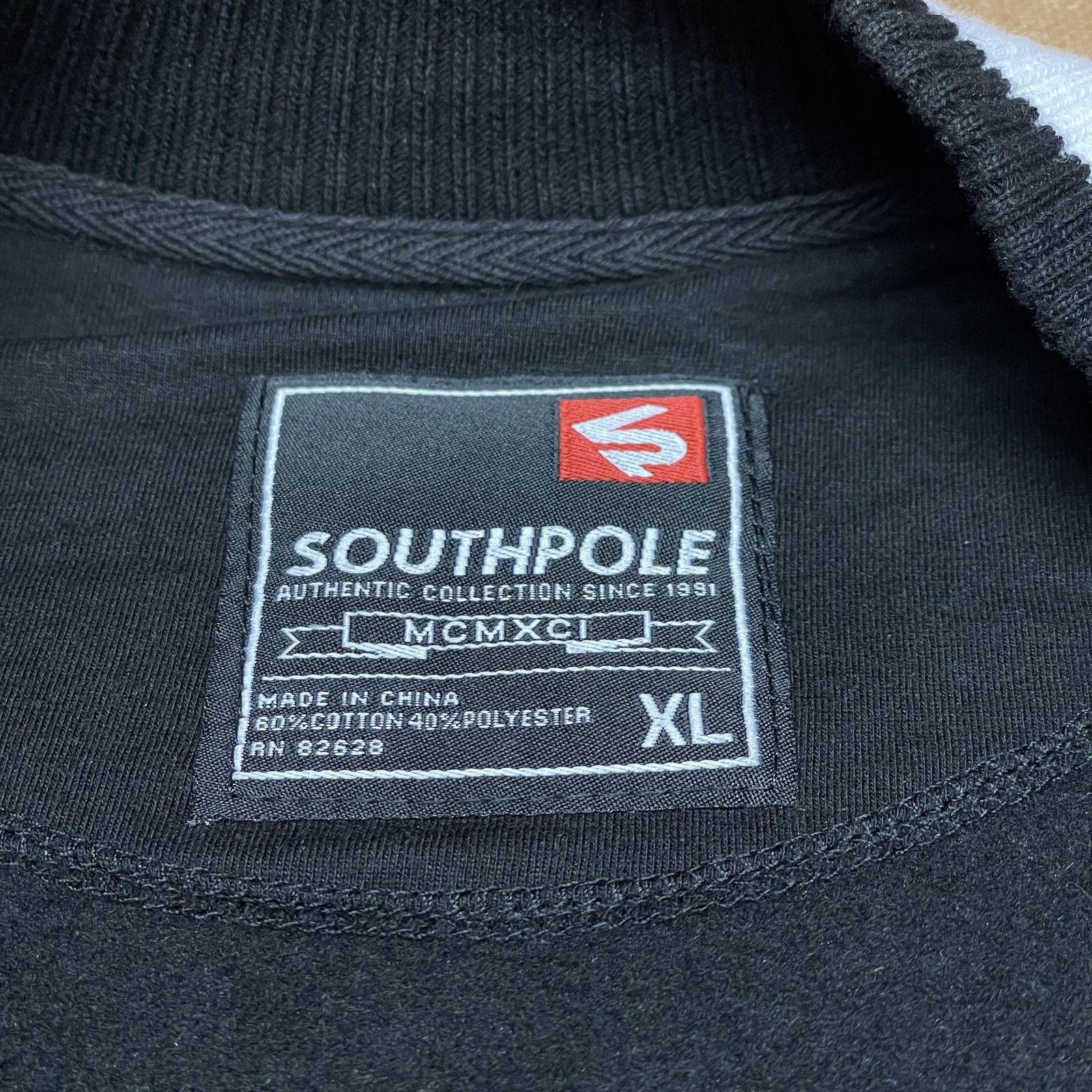 Southpole Southpole Jacket Mens XL Black Gray Varsity Letterman Snap Size US XL / EU 56 / 4 - 9 Thumbnail