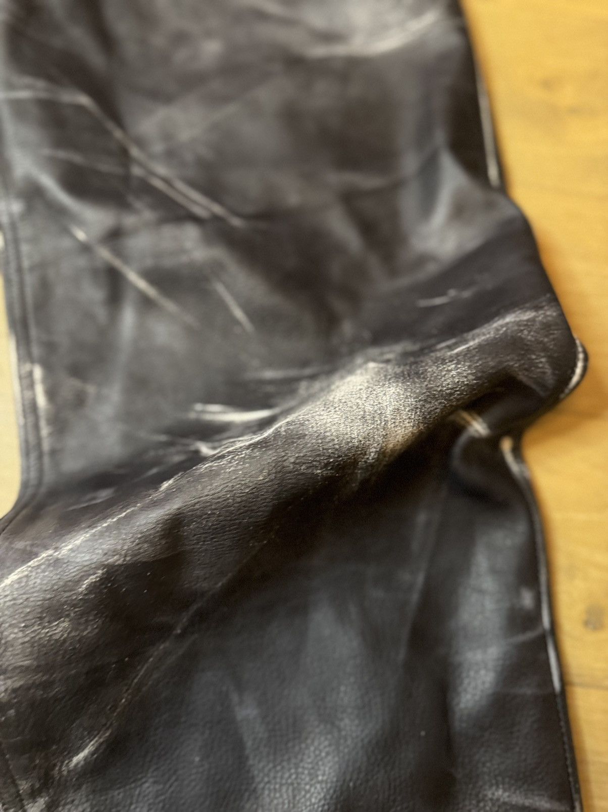 Balenciaga BALENCIAGA STONEWASHED LEATHER PANTS Size US 31 - 3 Thumbnail
