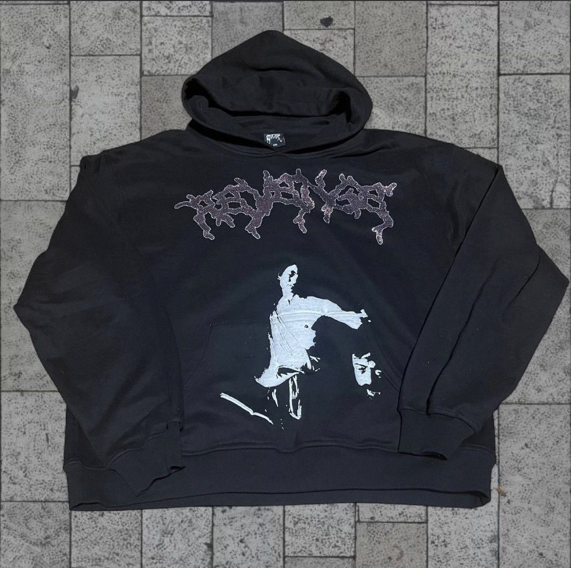 Revenge Revenge nine Months rhinestone hoodie Size US XXL / EU 58 / 5 - 1 Thumbnail
