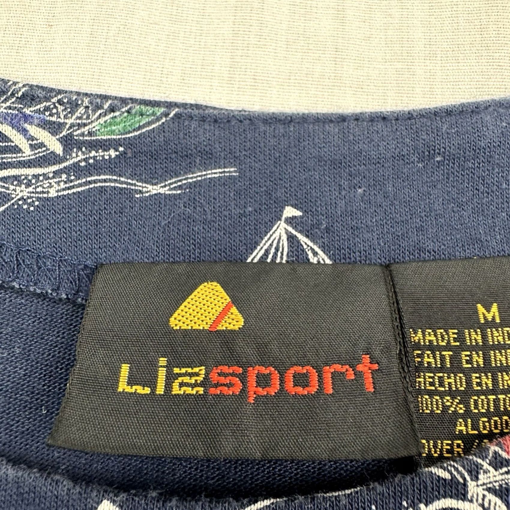 Vintage Vintage Liz Sport Sailboat Shirt Womens Medium Hipster Boho Beach Y2K 90s USA Size M / US 6-8 / IT 42-44 - 2 Thumbnail