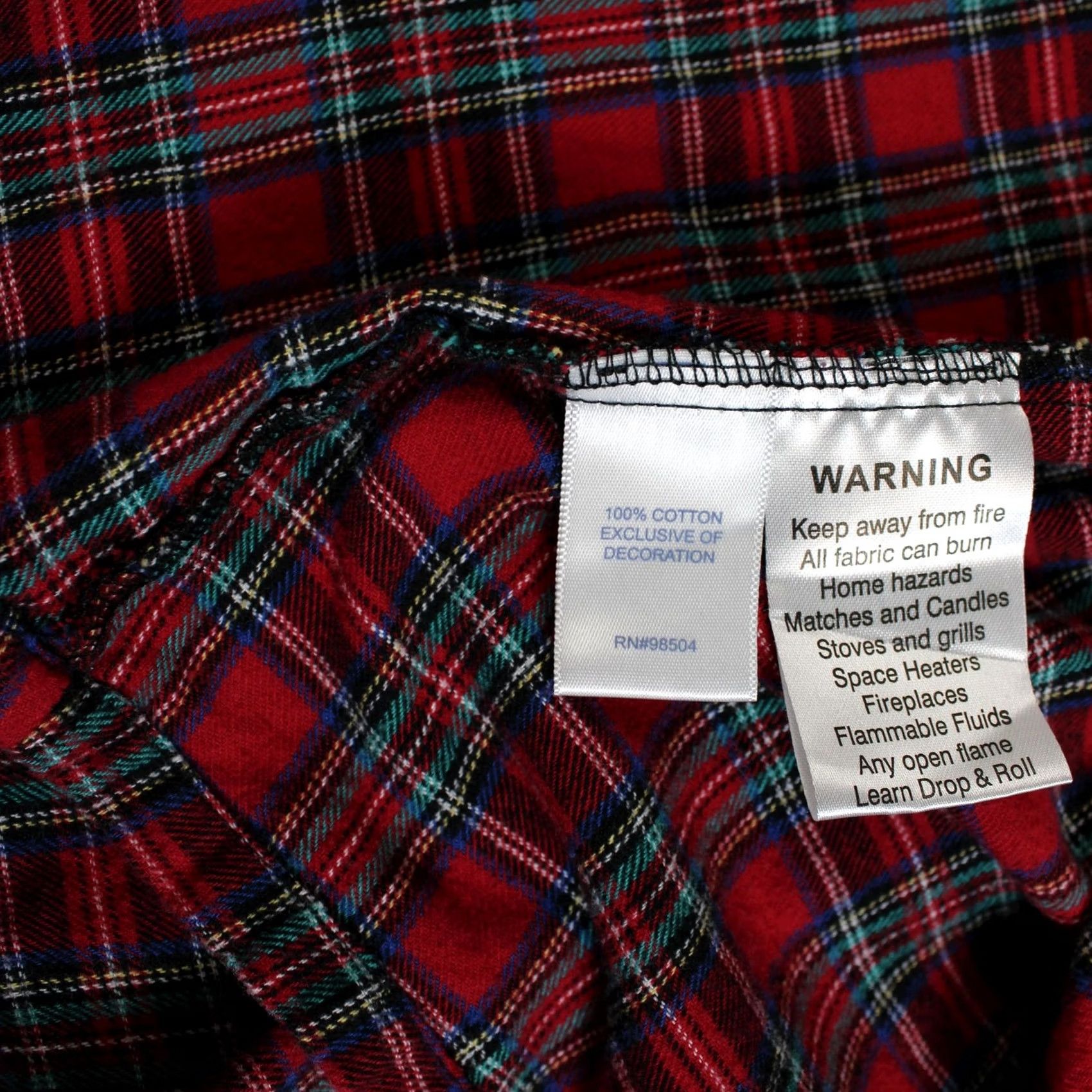 Vintage Lanz of Salzburg Gown Women M Red Plaid Flannel Long Sleeve Sleepwear 100% Cotton Button Closure V-Neck Holiday Winter Womens Size M / US 6-8 / IT 42-44 - 5 Thumbnail