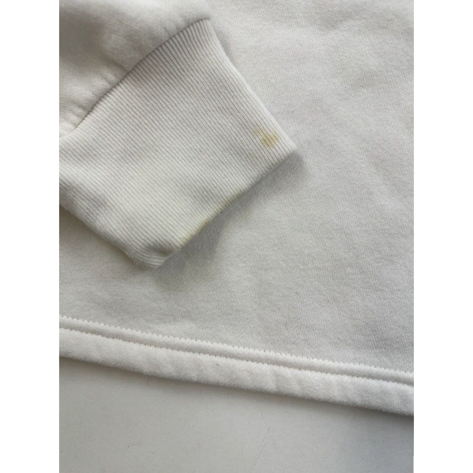 Under Armour Under Armour Hoodie Women's Small White Cropped Loose Fit Pullover Sweatshirt Size S / US 4 / IT 40 - 3 Thumbnail