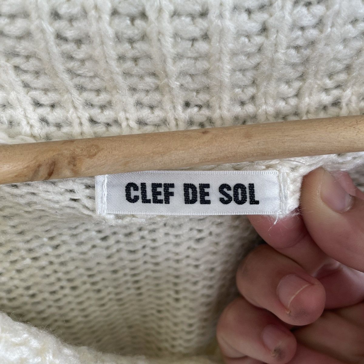 Aran Isles Knitwear × Homespun Knitwear × Japanese Brand Vintage Clef De Sol Hibiscus Flowers Cardigan Knitwear Size US M / EU 48-50 / 2 - 5 Thumbnail