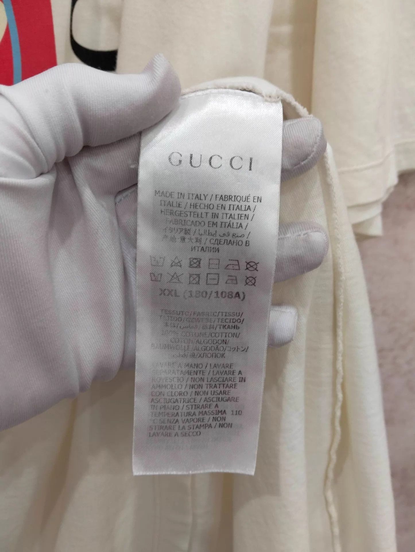 Gucci White Graphic Print Short Sleeve T-Shirt Size US XXL / EU 58 / 5 - 4 Thumbnail