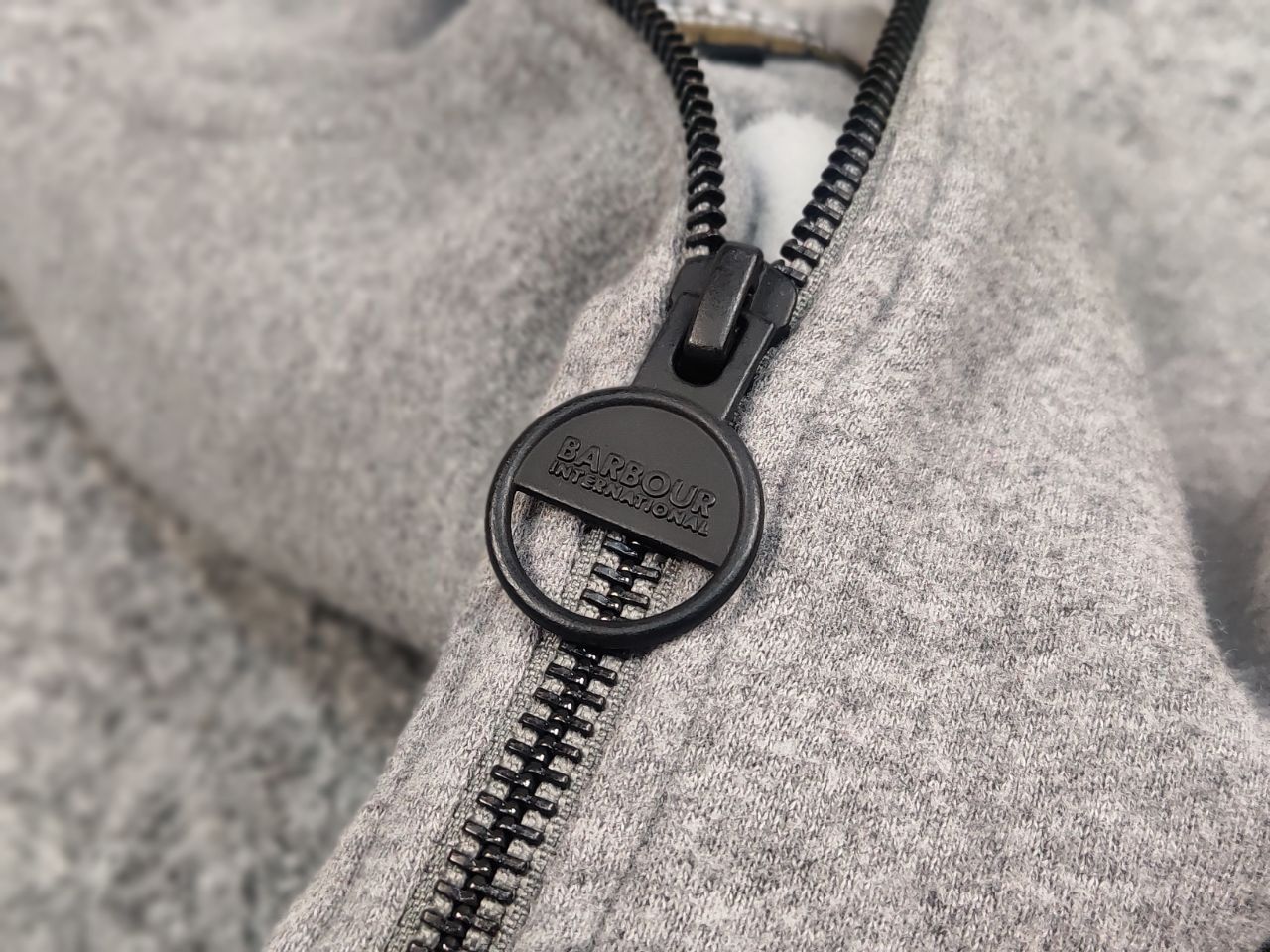 Barbour Barbour International Gray Logo Pullover 1/4 zip Sweatshirt Size US M / EU 48-50 / 2 - 11 Thumbnail