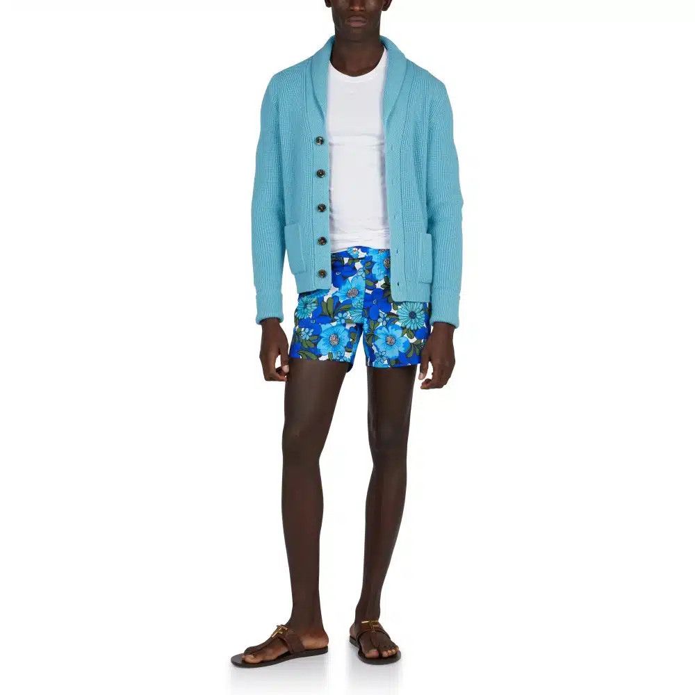 Tom Ford o1loc1c0426 TFB450 Floral Print Swim Short in Multicolor Size US 30 / EU 46 - 2 Thumbnail