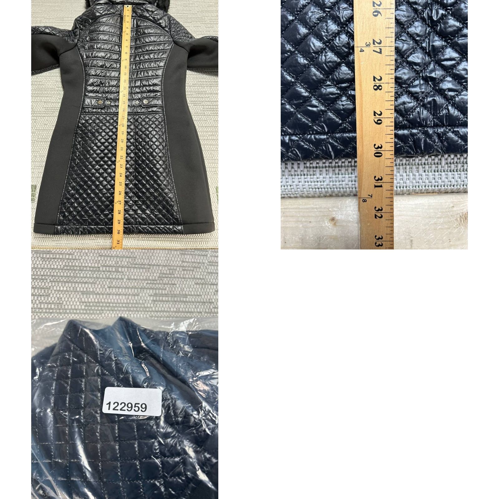 Michael Kors Michael Kors Quilted Coat Womens Small Blue Nylon Lined Faux Fur Trim Hooded Coat Size S / US 4 / IT 40 - 8 Thumbnail