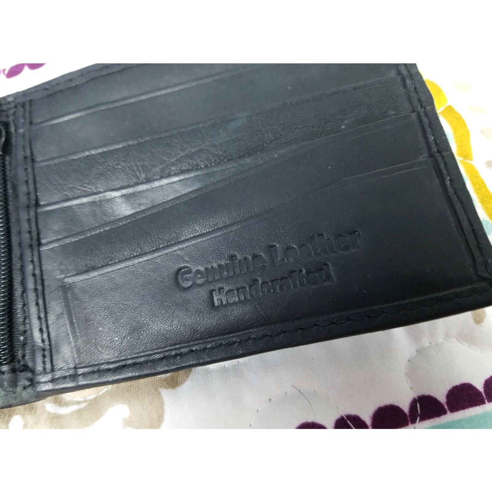J Brand Handcrafted Genuine Black Leather Wallet Brand New Mens Money Holder Size ONE SIZE - 3 Thumbnail
