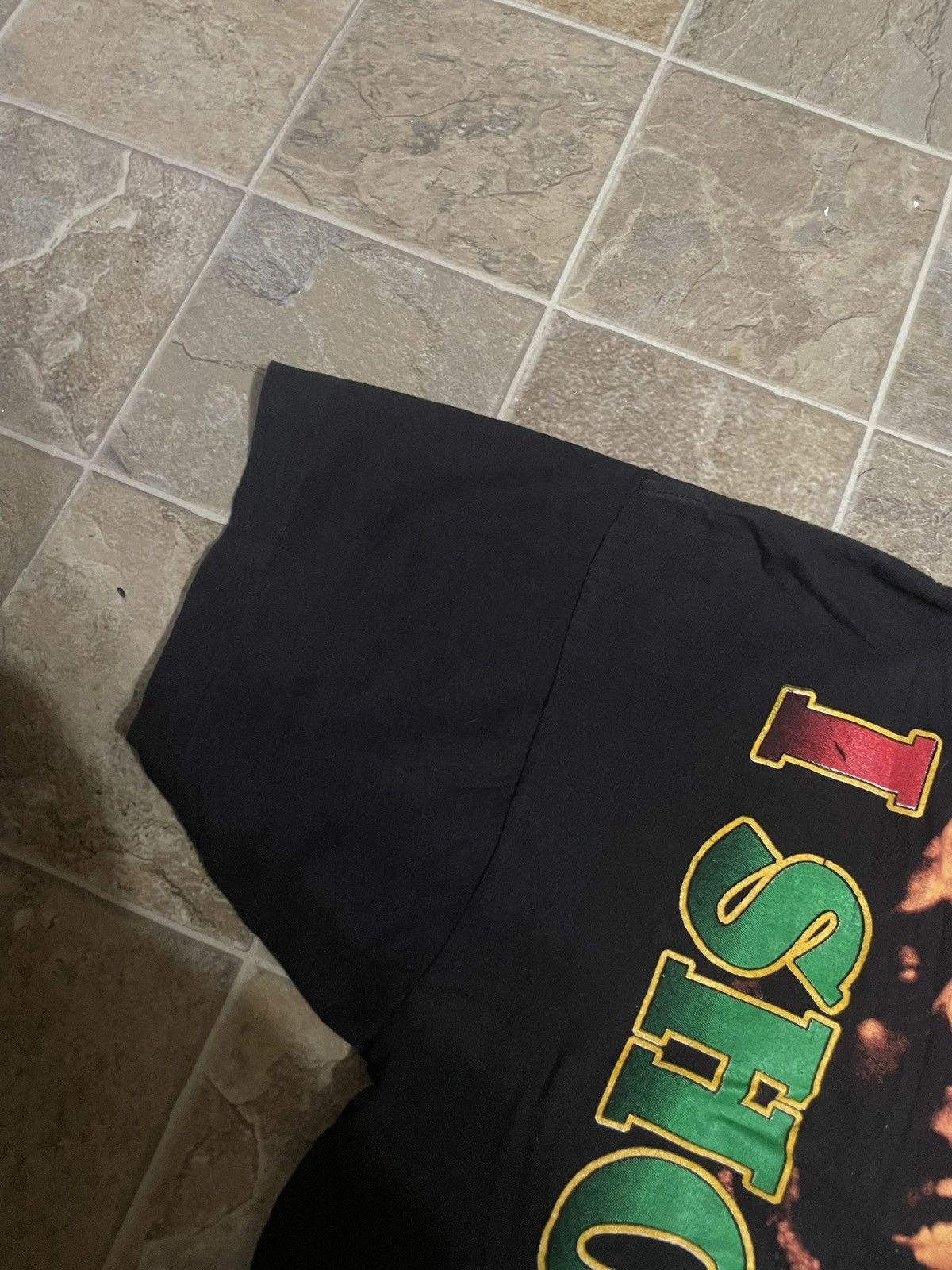Vintage Men’s vintage 90s Bob Marley Rap tee “I shot the sheriff” Size US L / EU 52-54 / 3 - 4 Thumbnail