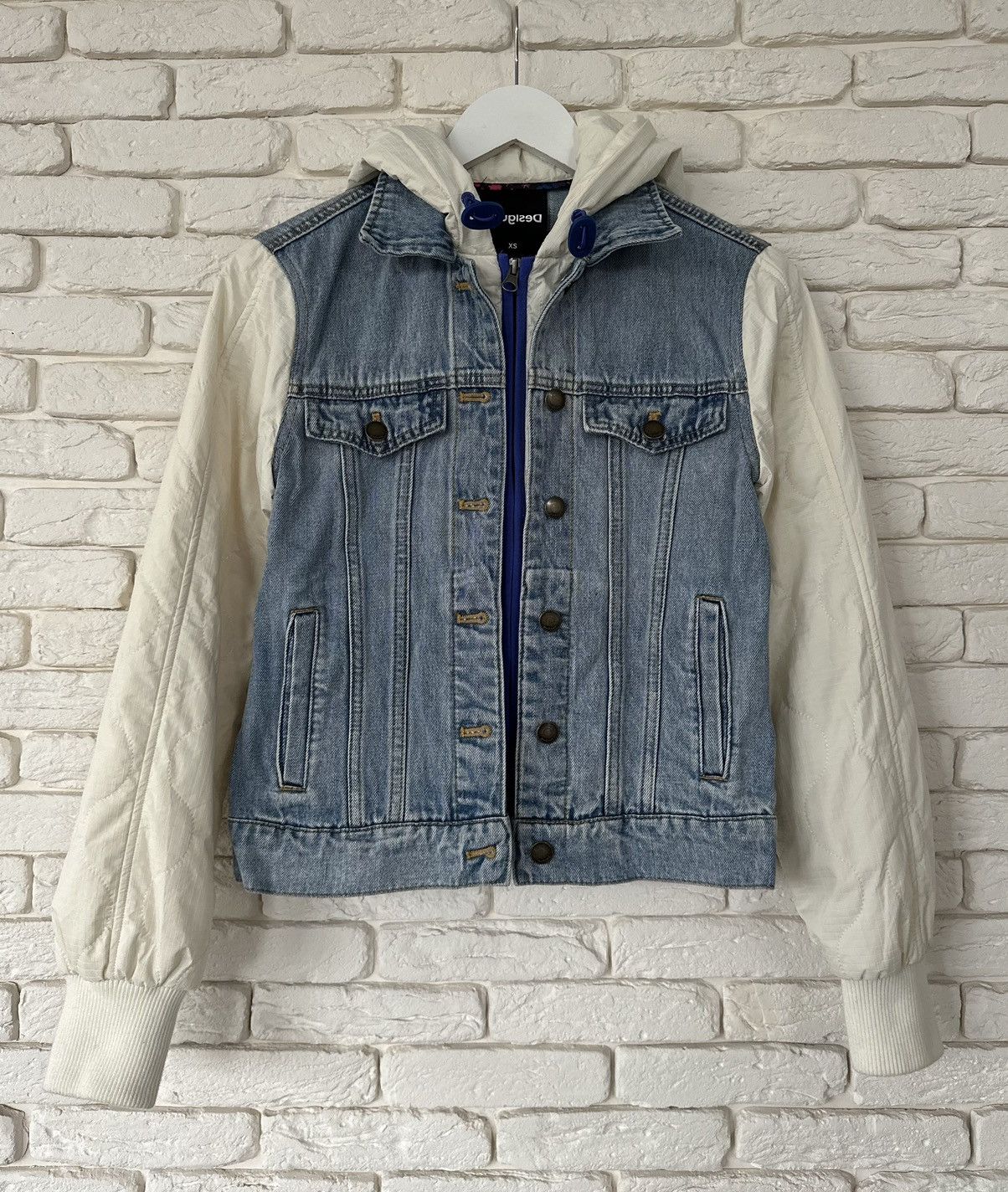 Desigual × Japanese Brand Desigual Jeans Jacket Hooded Coat Women's Size XS Size XS / US 0-2 / IT 36-38 - 2 Thumbnail