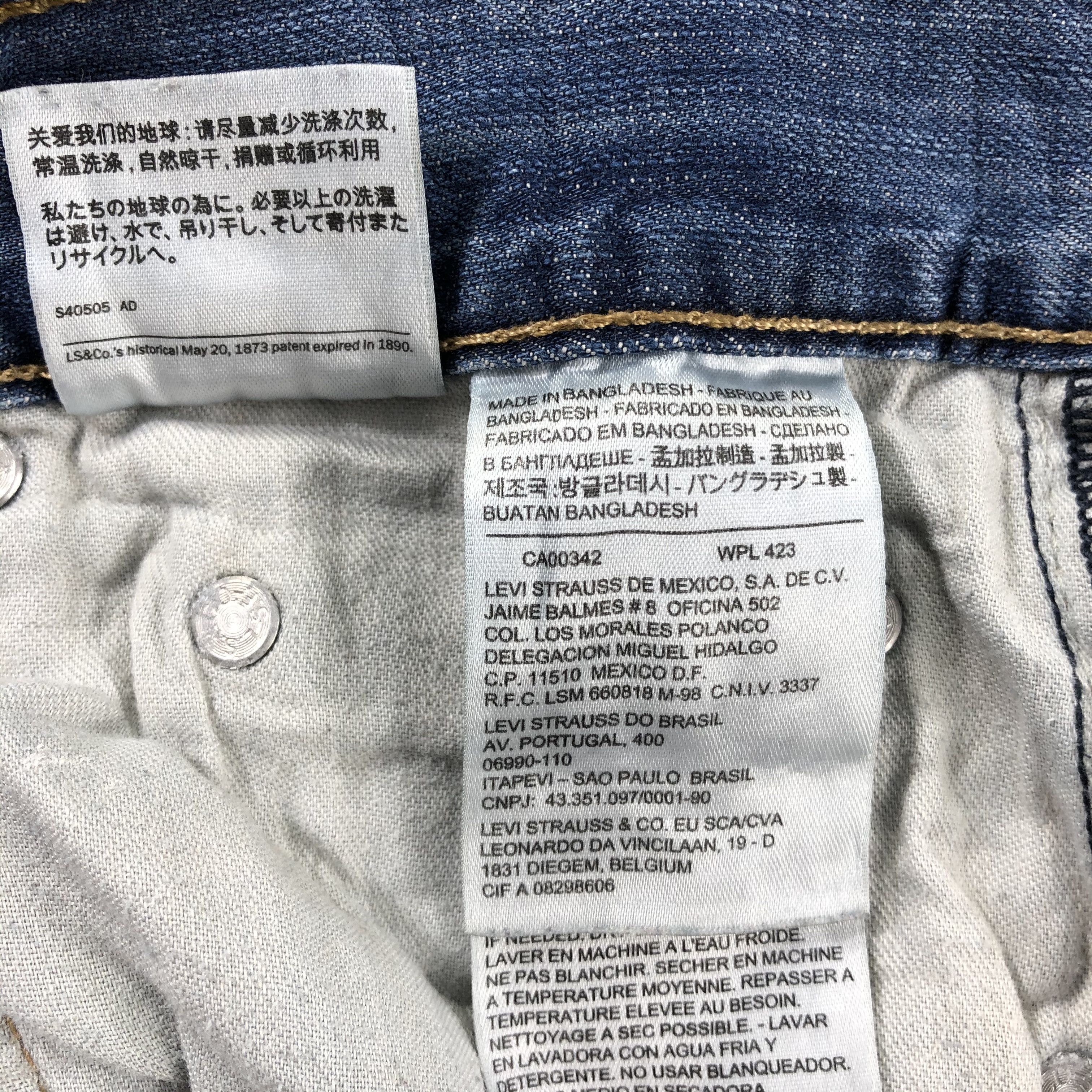 Levi's Vintage Blue Wash Levis 505 Jeans-J2473 Size US 30 / EU 46 - 13 Thumbnail