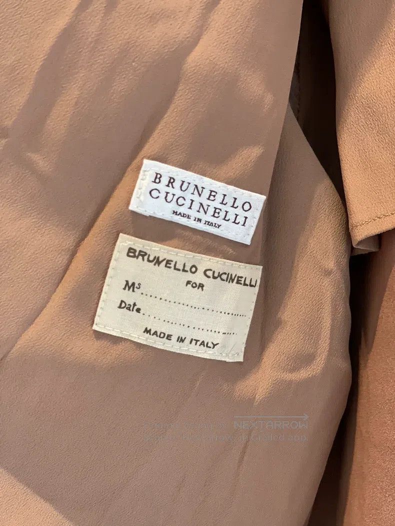 Brunello Cucinelli Brunello Cucinelli Round Neck Leather Jacket Size XS / US 0-2 / IT 36-38 - 5 Thumbnail