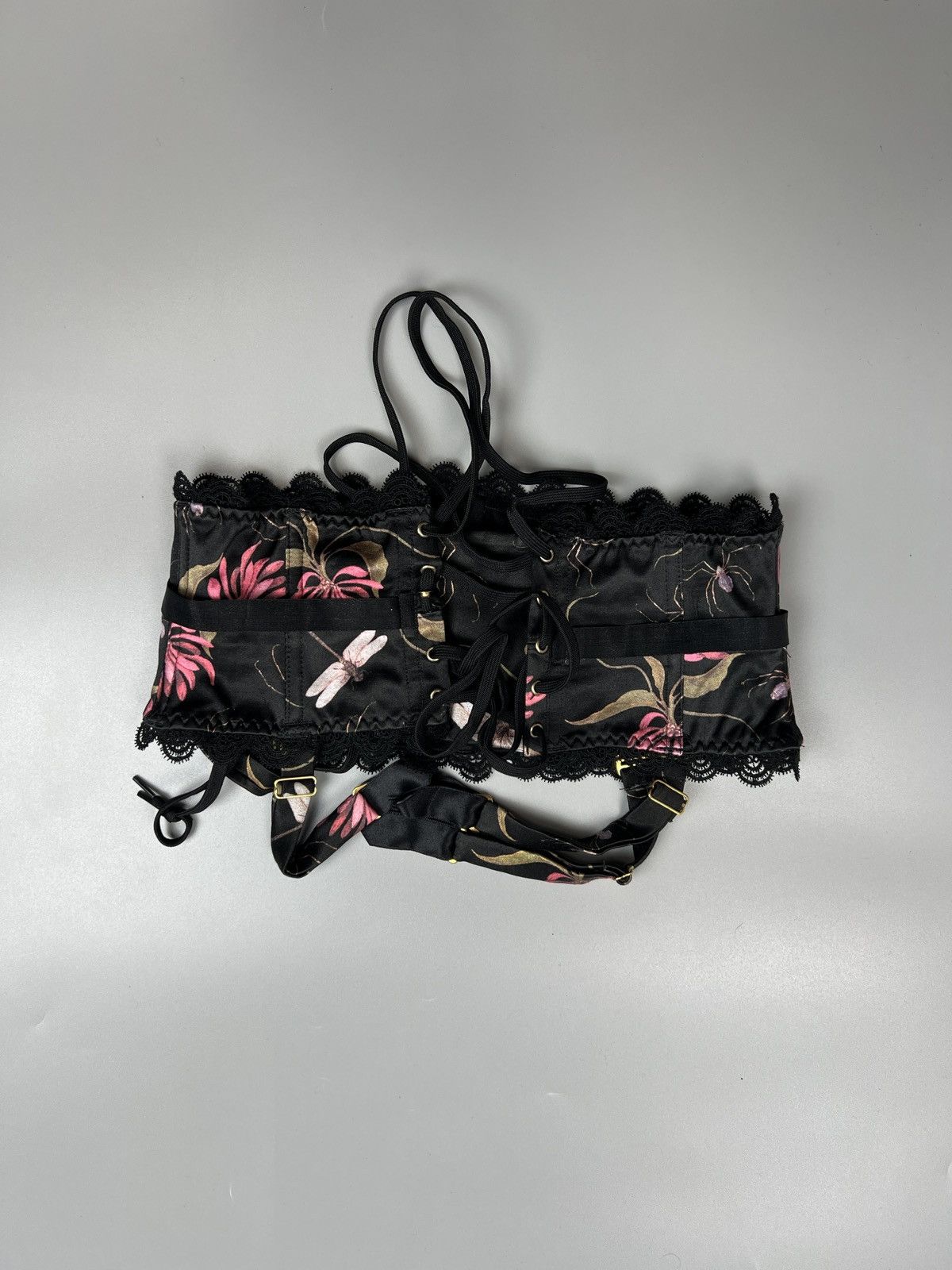 Designer × Other Agent Provocateur Floral Pattern Suspender (Y0561) Size ONE SIZE - 6 Thumbnail