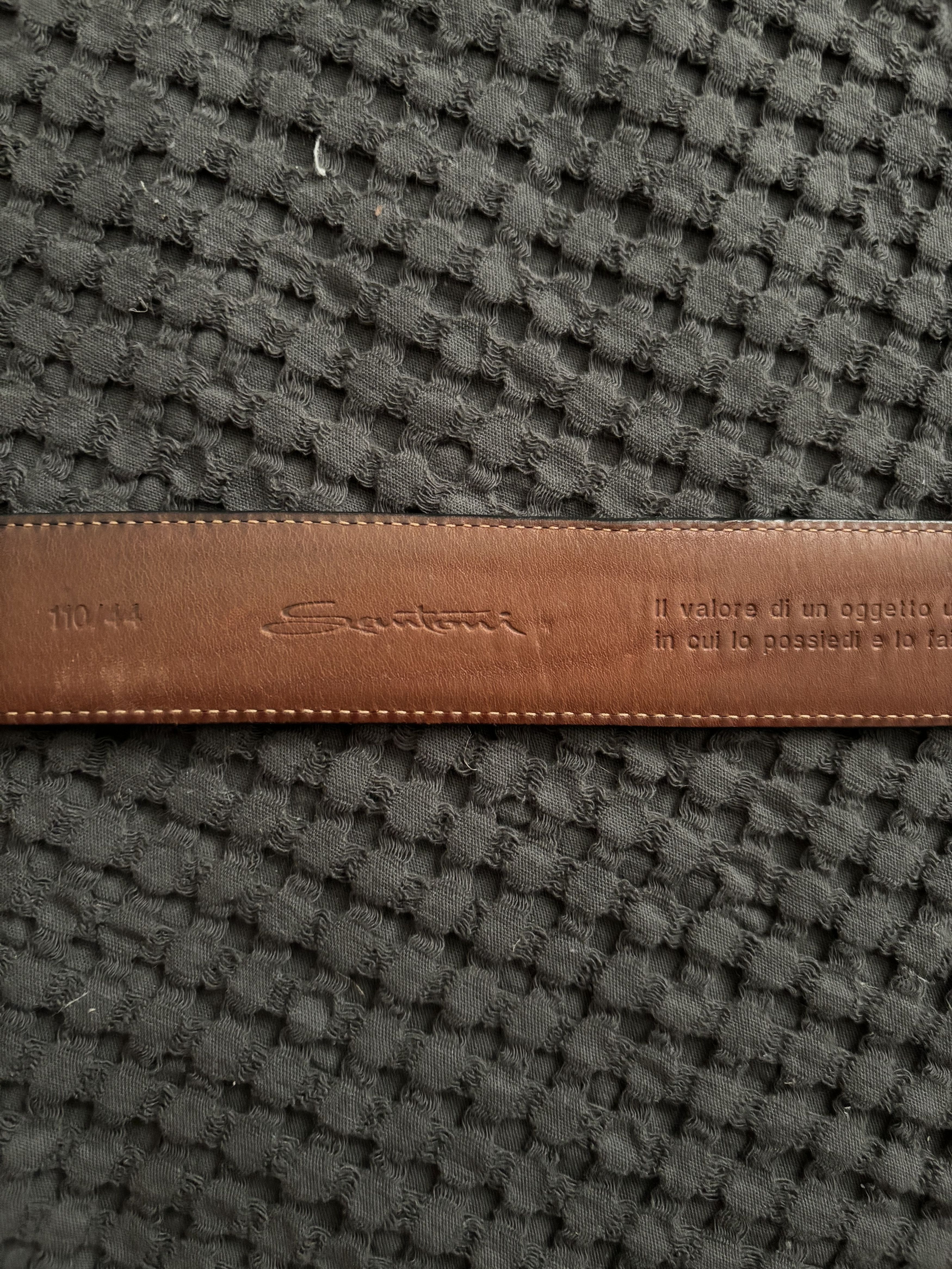 Santoni Men's Belt Santoni Size 44 - 6 Thumbnail