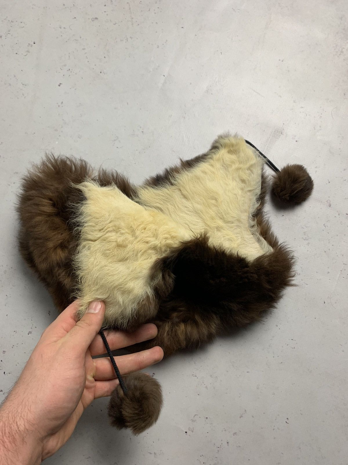 Japanese Brand Vintage Mask Fuzzy Faux Fur Trapper Ushanka Hat OS Size ONE SIZE - 3 Thumbnail