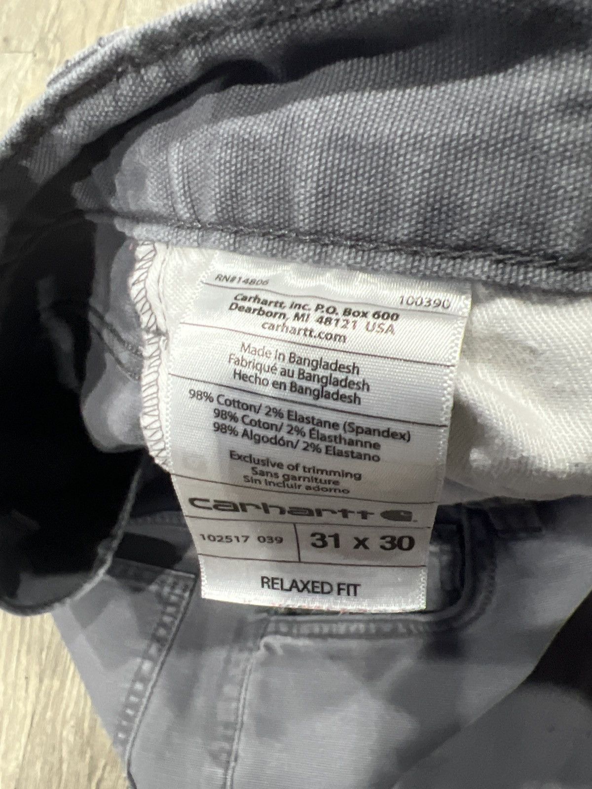 Carhartt Carhartt Grey Pants Size US 30 / EU 46 - 4 Thumbnail