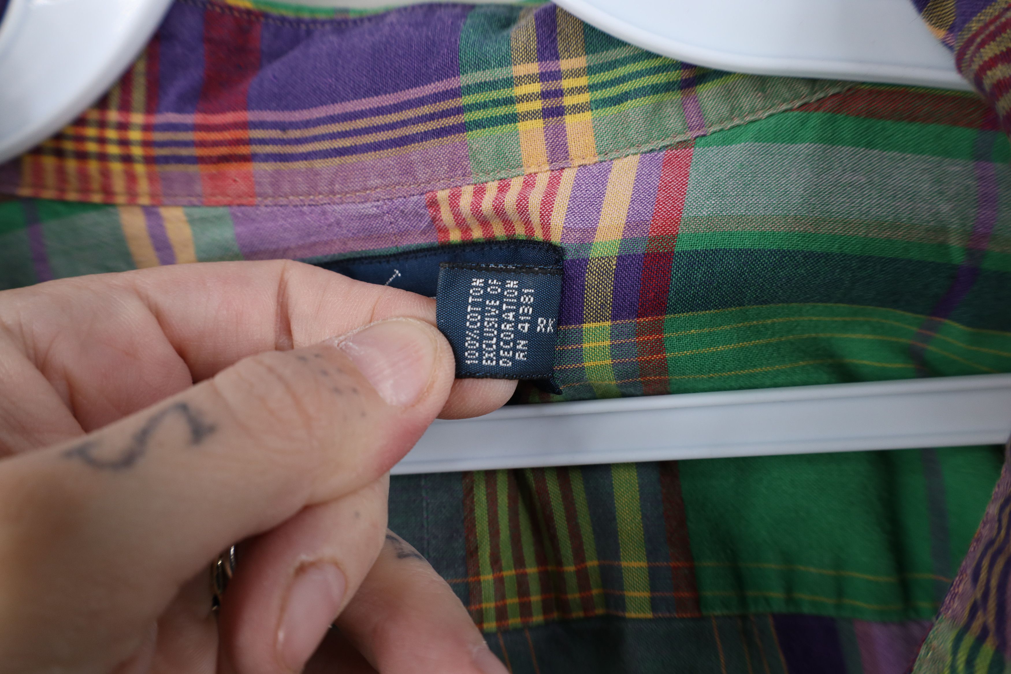 Ralph Lauren Vintage 90s Ralph Lauren India Madras Button Down Shirt Size US XXL / EU 58 / 5 - 10 Thumbnail