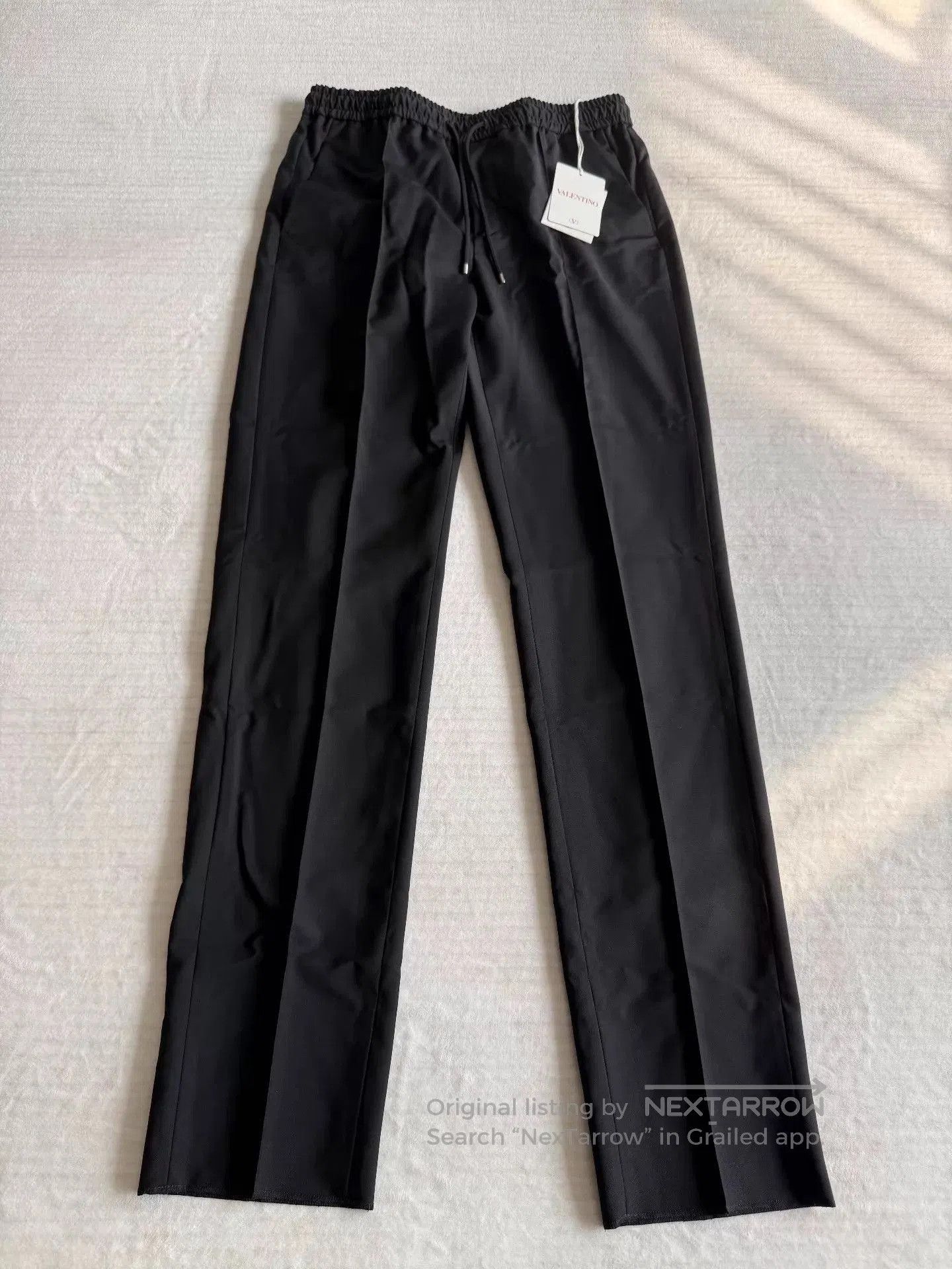 Valentino Black Casual Drawstring Pants Size 32. Size US 32 / EU 48 - 1 Thumbnail