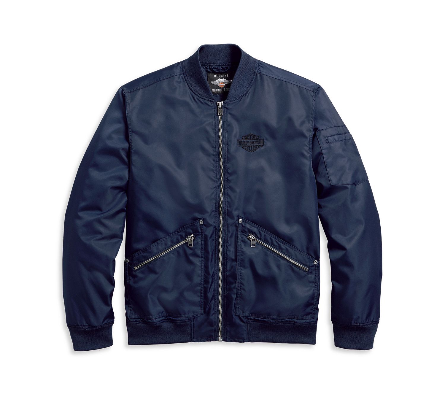 Harley Davidson Harley Davidson MA-1 Nylon Bomber Jacket Blue Size US XL / EU 56 / 4 - 7 Thumbnail