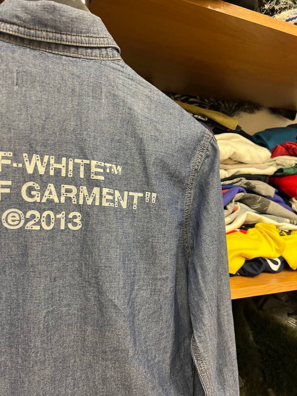 Off-White Off White Staff Garment Hype Logo Shirt Button Up Size US XS / EU 42 / 0 - 12 Thumbnail