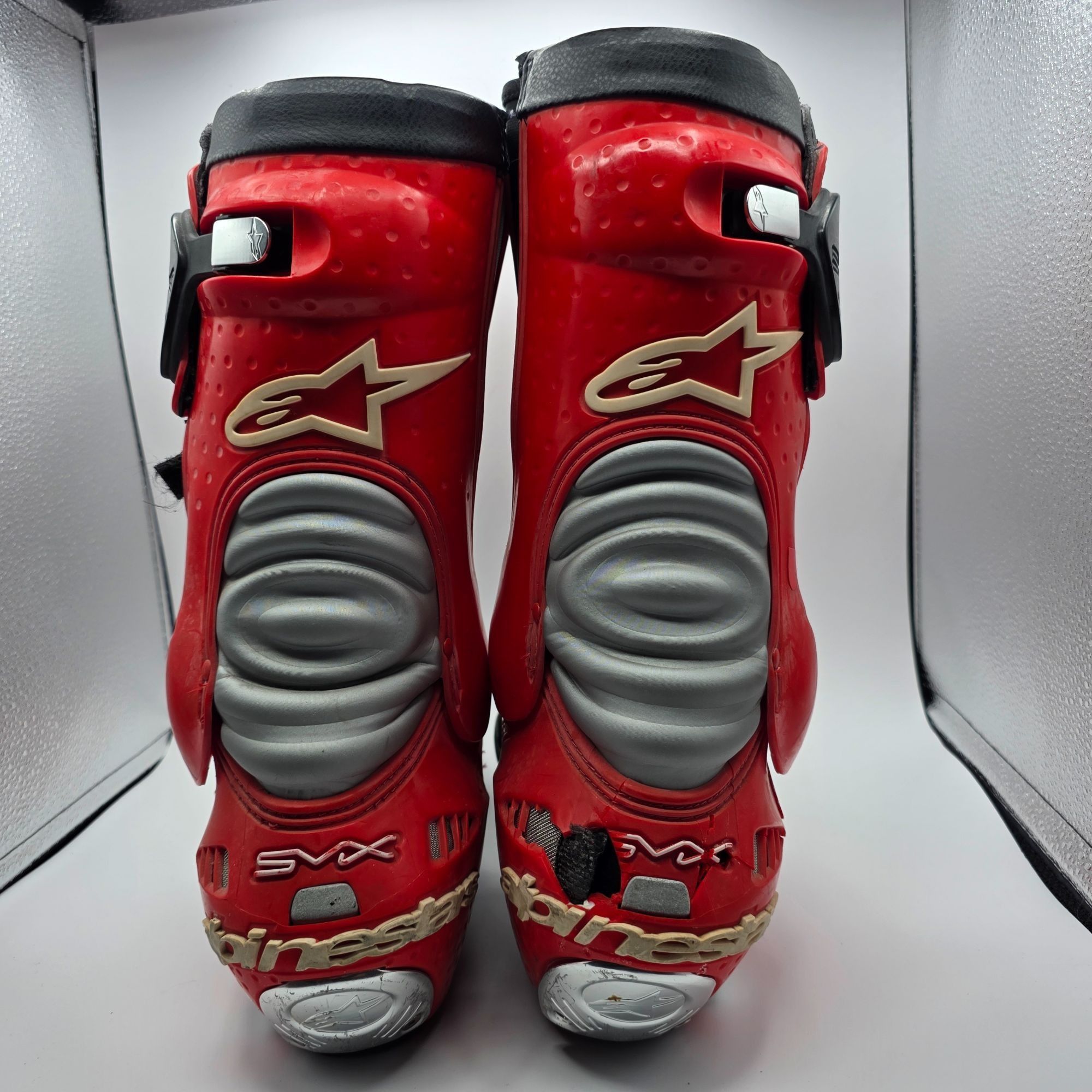 Alpinestars Alpinestars SMX Plus Mens Size 11.5 Red Black Motorcycle Boo Size US 11.5 / EU 44-45 - 6 Thumbnail