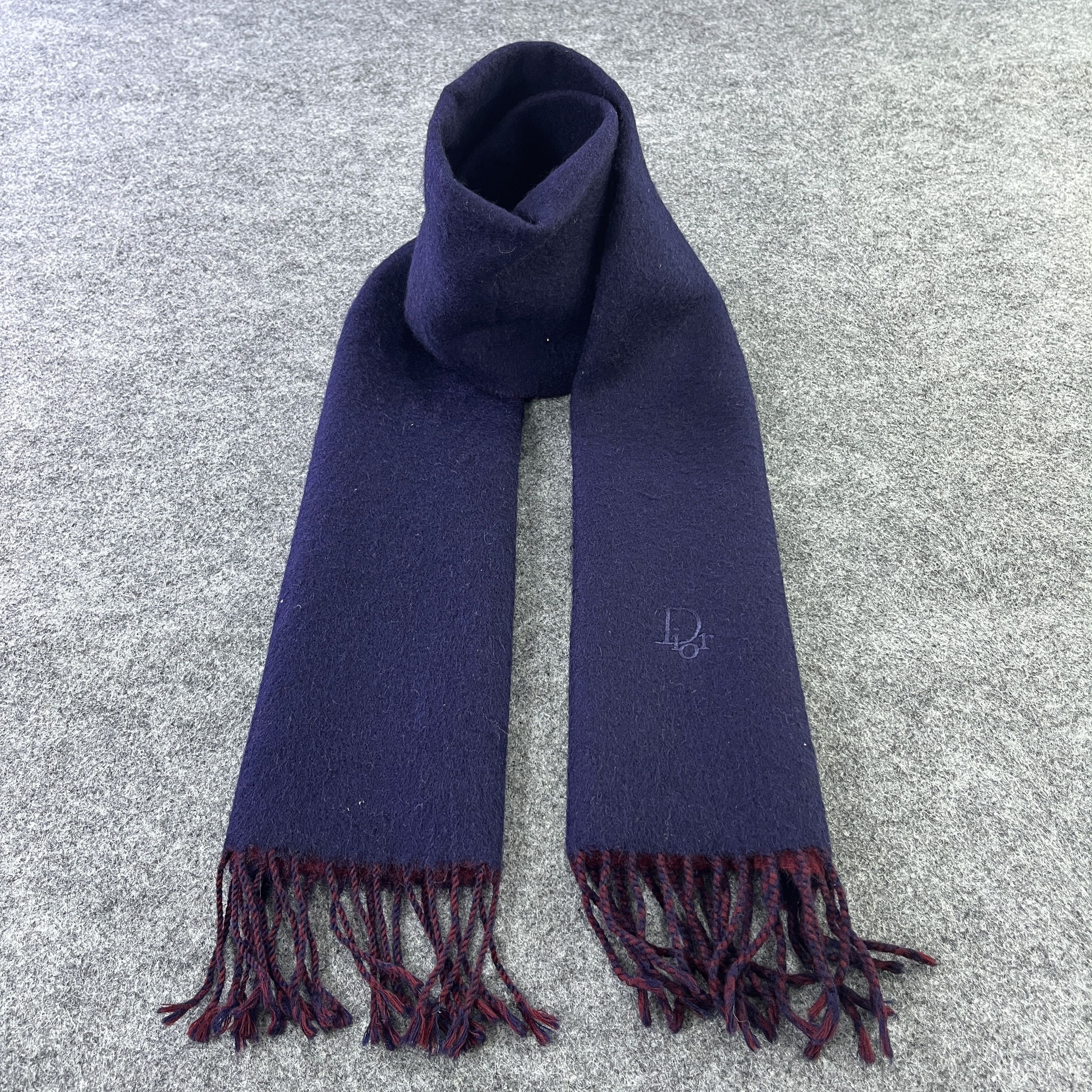 Vintage Vintage Dior Cashmere Scarf / Muffler / Neckwear T848 Size ONE SIZE - 1 Thumbnail