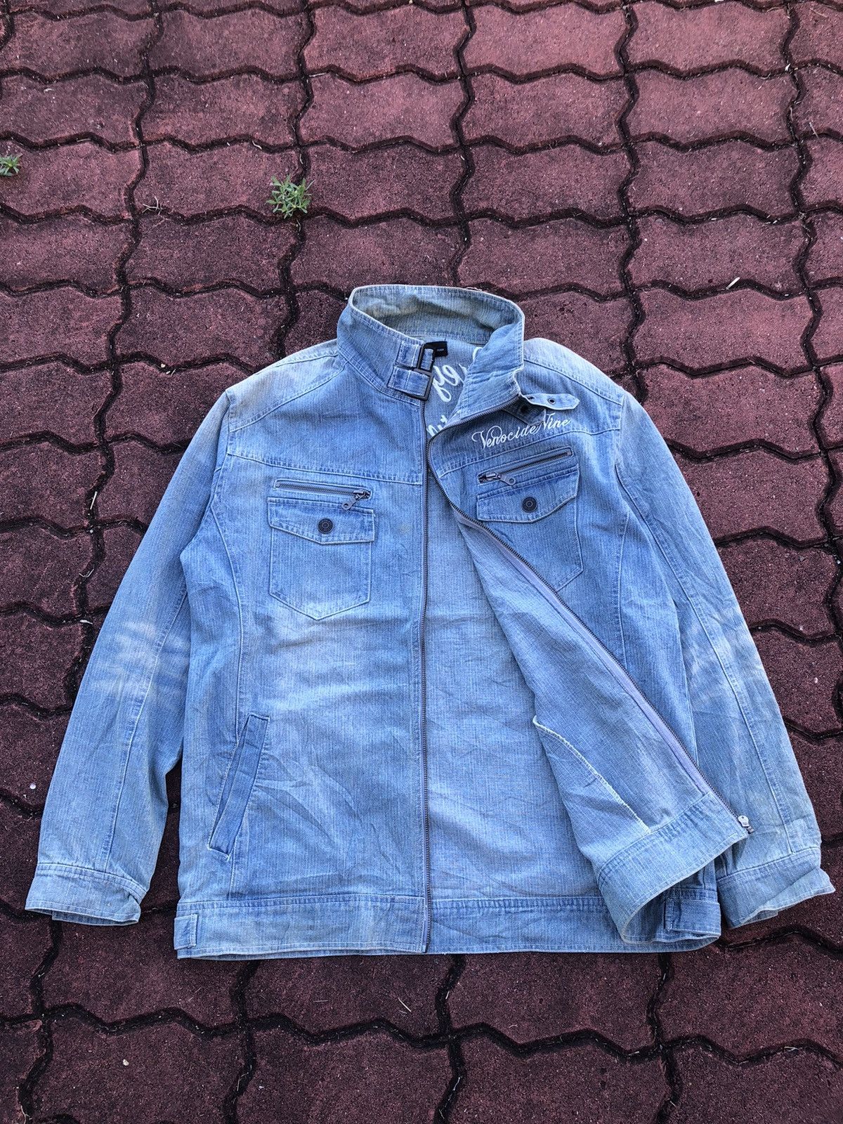 Japanese Brand × Le Grande Bleu (L.G.B.) × Vintage Vintage Mud Wash In The Attic Homme Bondage Denim Jacket Size US XL / EU 56 / 4 - 17 Thumbnail