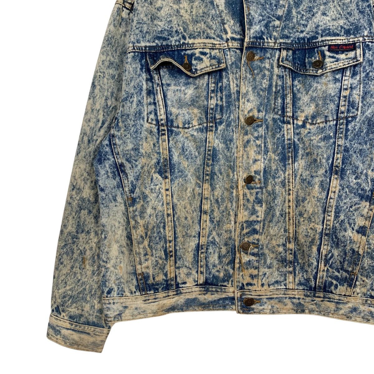 Vintage NEW ORLEANS Stone Wash Denim Jacket #2179-C96 Size US L / EU 52-54 / 3 - 3 Thumbnail
