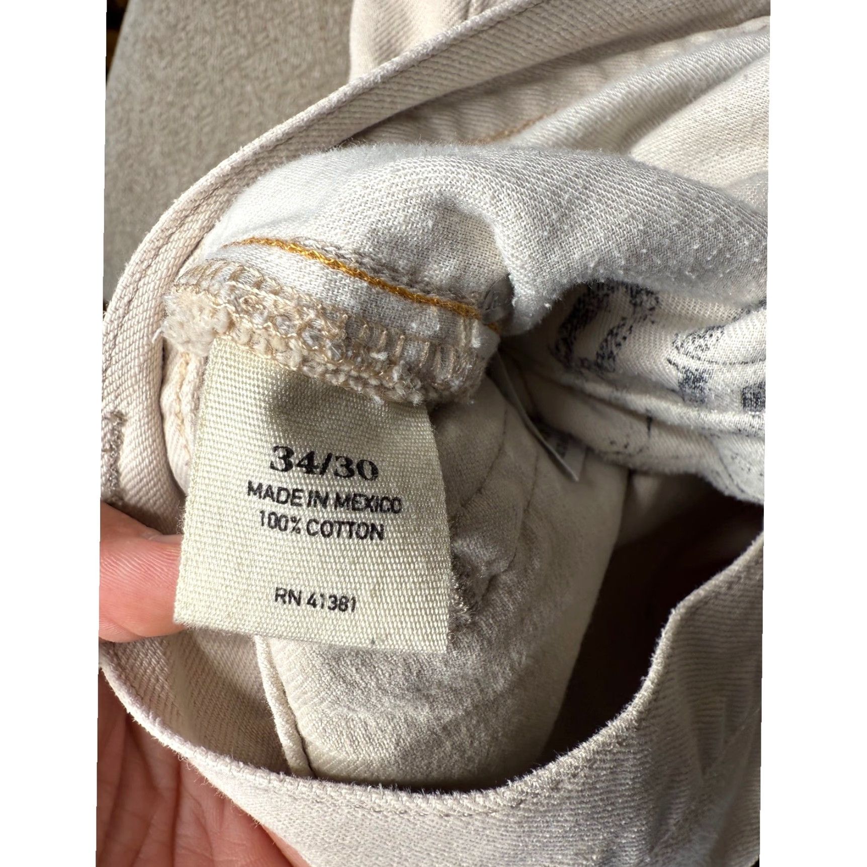 Polo Ralph Lauren Vtg Polo Ralph Lauren Jeans Slim Straight Hudson Bone Wash 34x30 Denim Men Beige Slim Straight Pocket Five Pocket Modern Ralph Lauren Jeans Mens Size US S / EU 44-46 / 1 - 2 Thumbnail