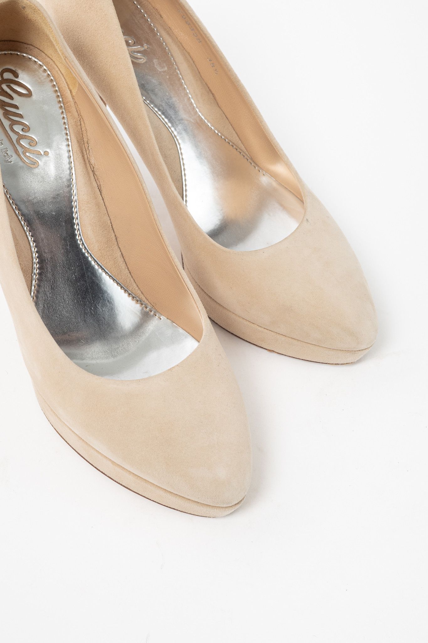 Gucci Gucci Sable Kid Scamosciato Platform Pumps Size US 8 / IT 38 - 6 Thumbnail