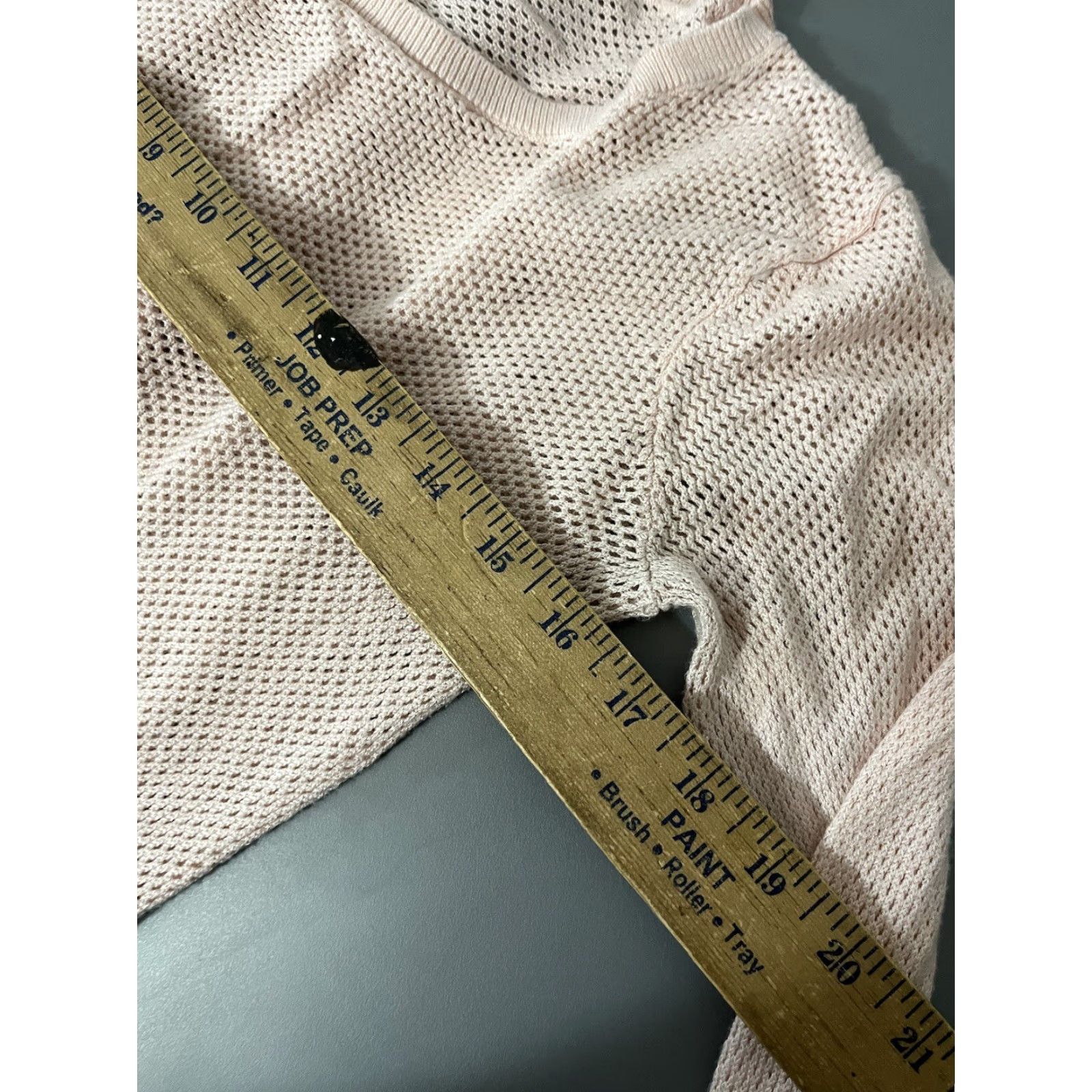 Express Express Open-Knit Sweater Women’s Medium Pink Long Sleeve Pullover Size M / US 6-8 / IT 42-44 - 5 Thumbnail