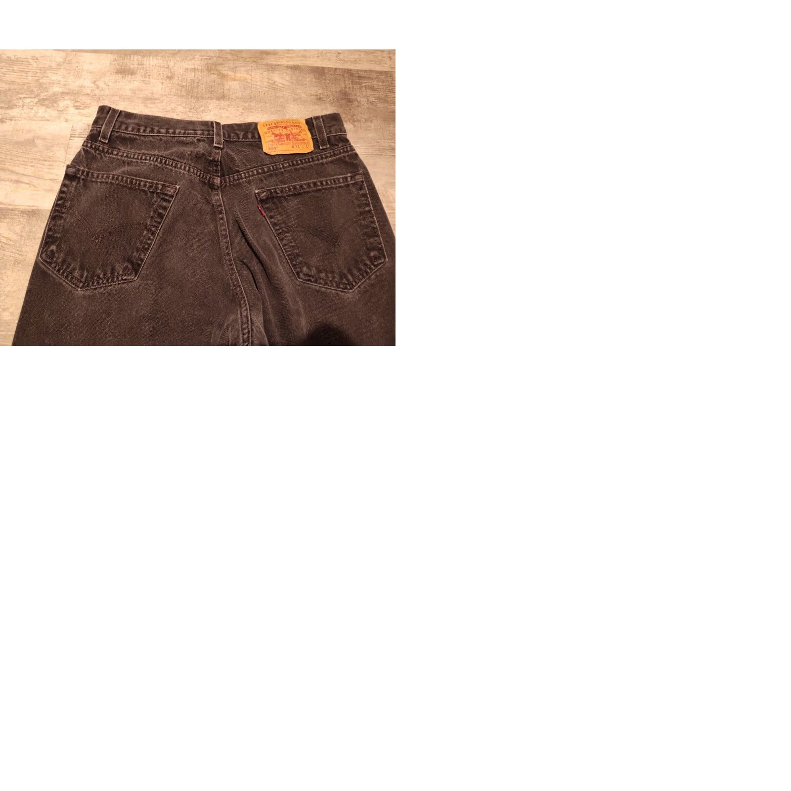 Levi's VINTAGE Levi's Jeans Mens 33x31 Black Denim 550 Relaxed Fit Pants 90s Cowboy Grunge Retro USA Mens Size US 33 - 11 Thumbnail