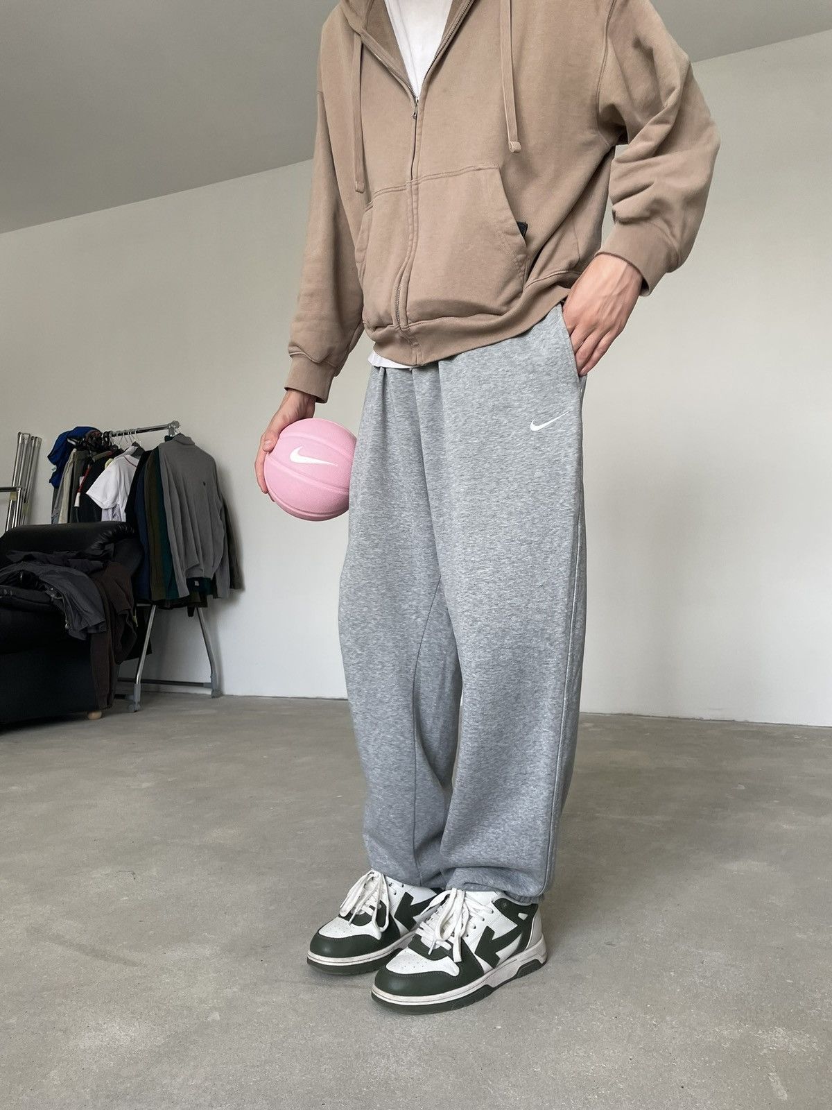 Nike × Vintage Vintage Sweatpants Nike buggy track pants grey Size US 34 / EU 50 - 10 Thumbnail